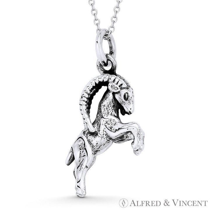 Other Capricorn Zodiac Sign Astrology Oxidized Pendant Size ONE SIZE - 1 Preview