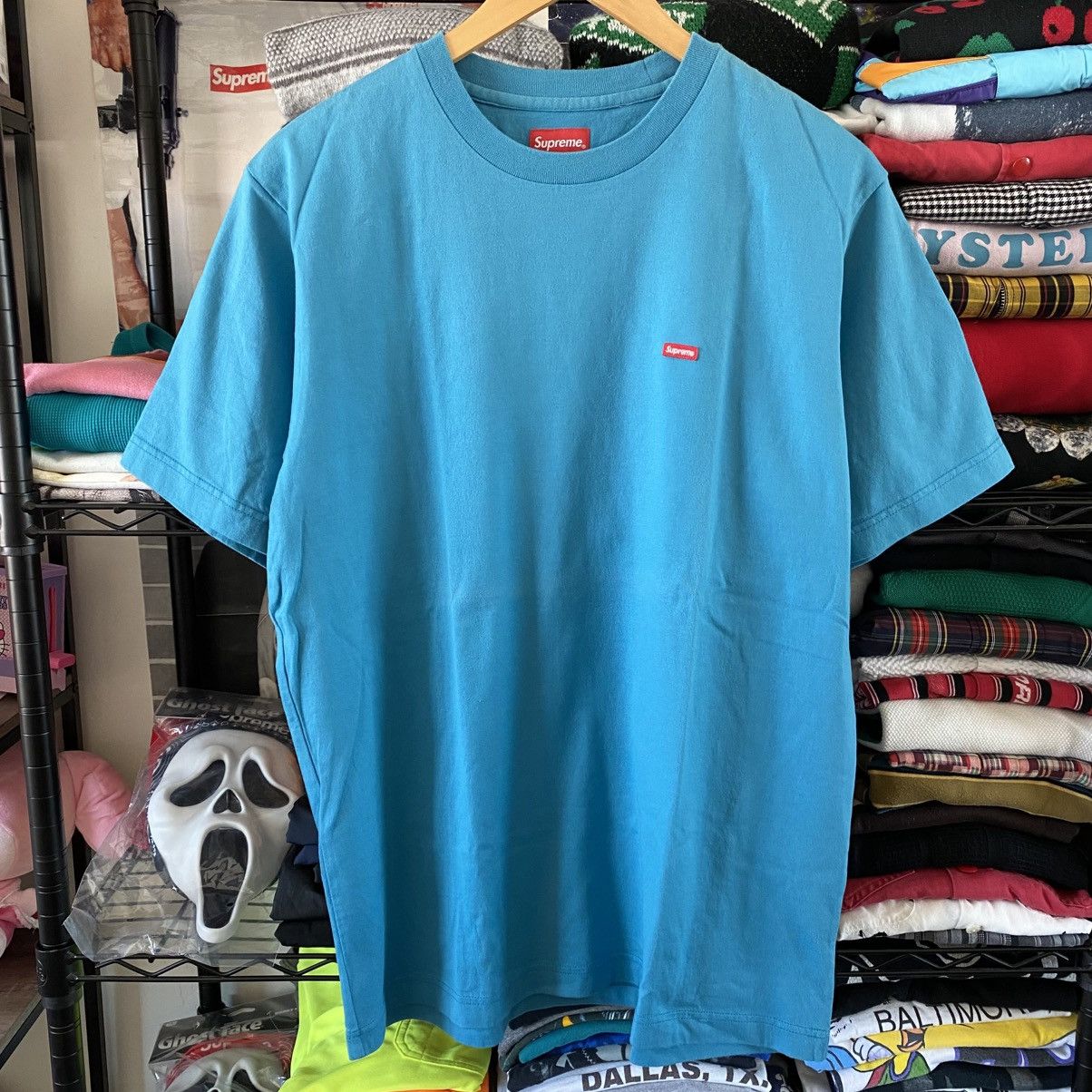 Supreme Supreme Small Box Logo T-Shirt Blue 2017 Golf le Fleur Size US L / EU 52-54 / 3 - 1 Thumbnail
