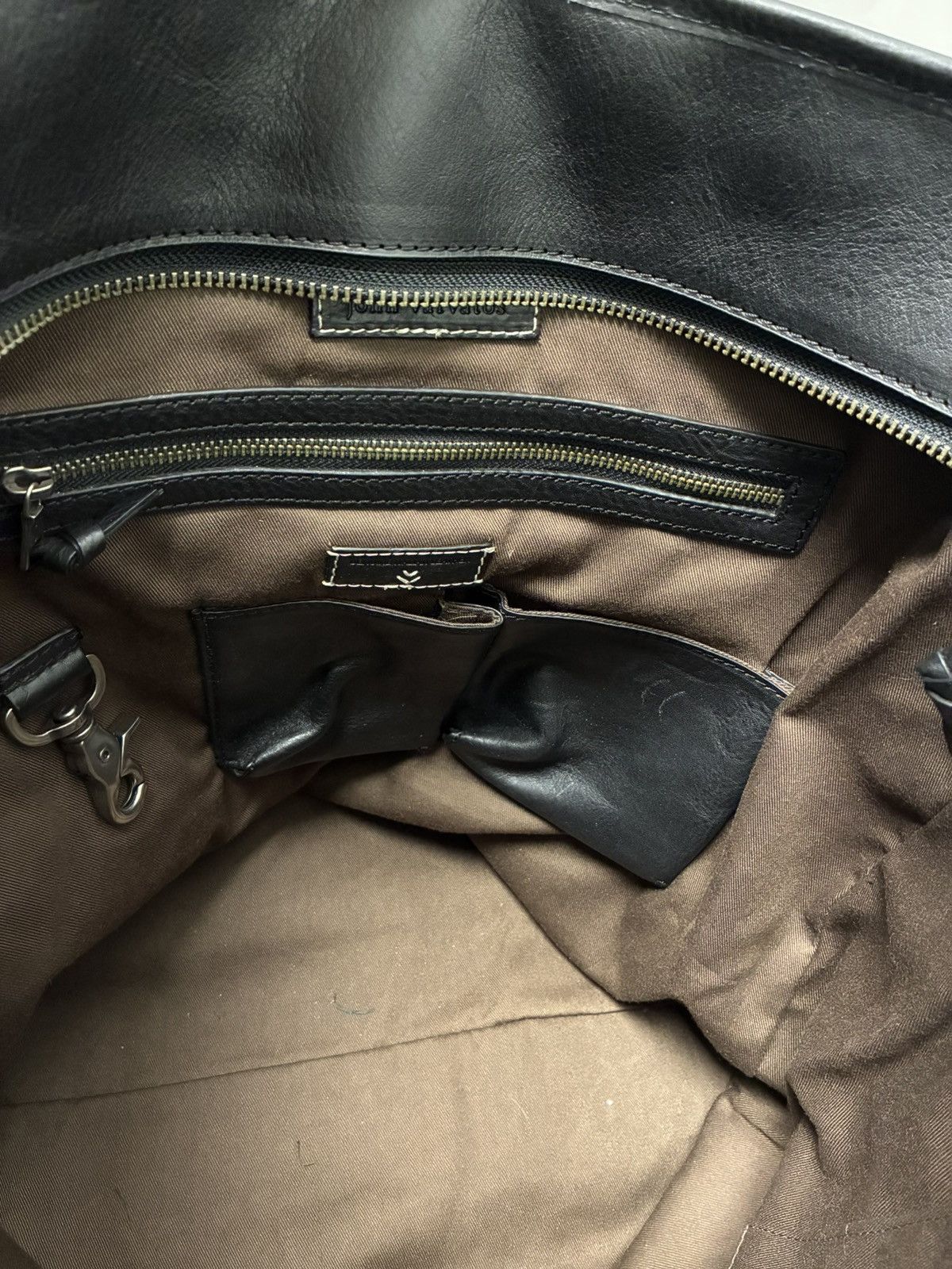 John Varvatos Skull Buckle Leather Bag W Strap. Size ONE SIZE - 16 Thumbnail