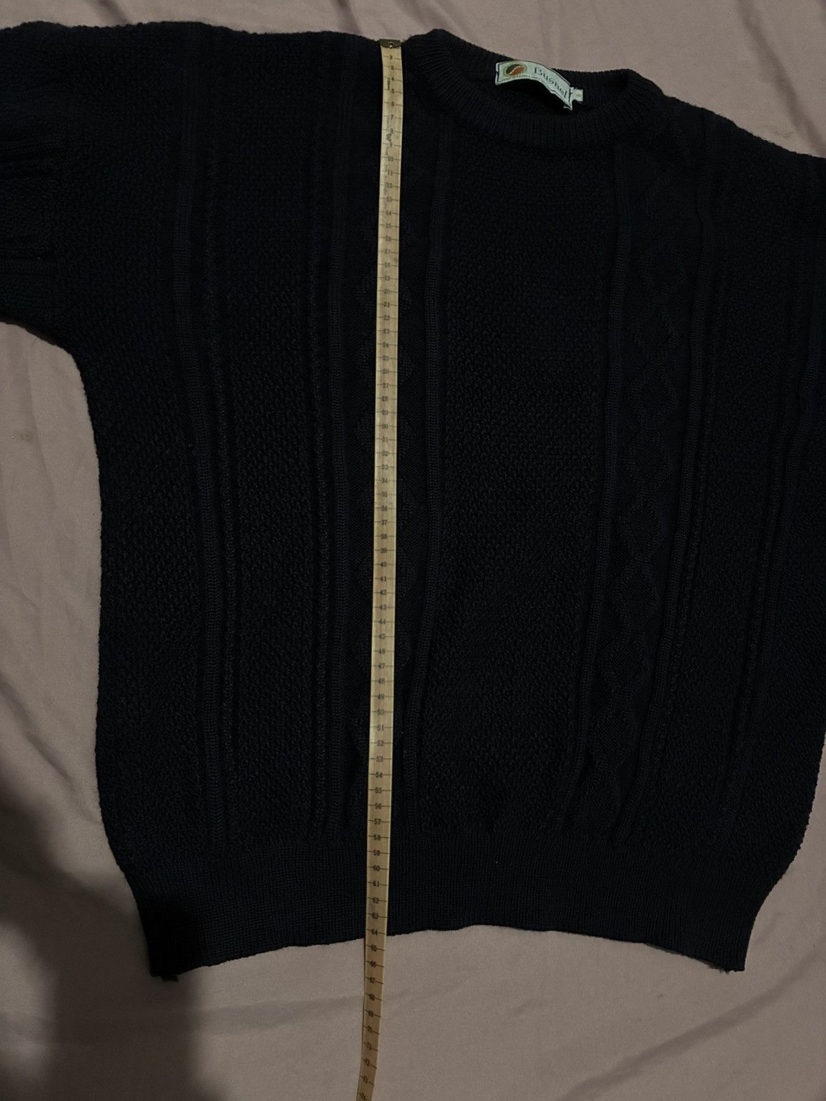 Other MADE IN FRANCE BUSNEL HEAVY KNITTED WOOL FISHERMAN CREWNECK Size US L / EU 52-54 / 3 - 10 Thumbnail