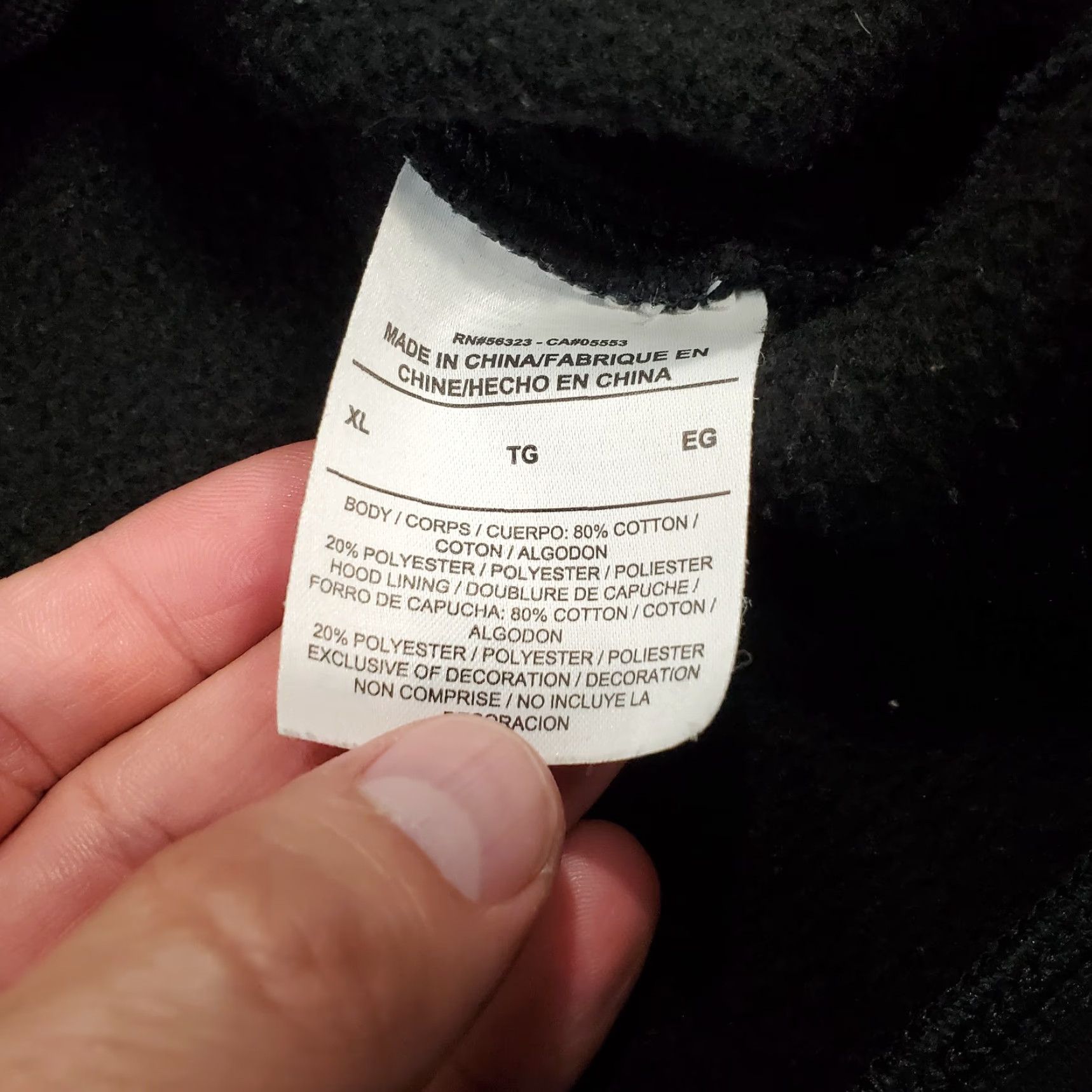 Nike Nike Hoodie Mens XL Black Full Zip Sweatshirt Size US XL / EU 56 / 4 - 5 Thumbnail