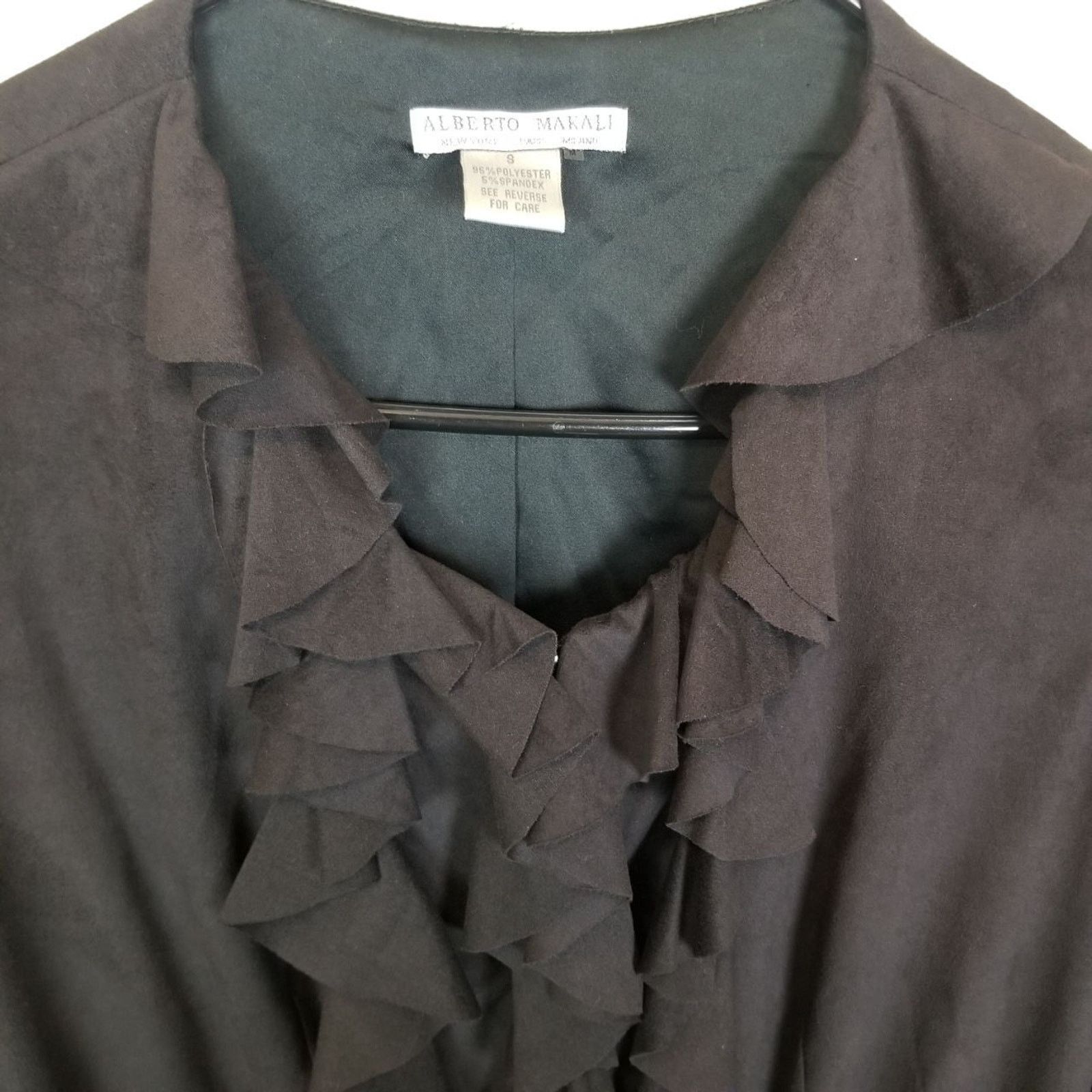 Alberto Alberto Makali Ruffle Jacket ZIp Whimsigoth Fairy Grunge Size S / US 4 / IT 40 - 2 Thumbnail