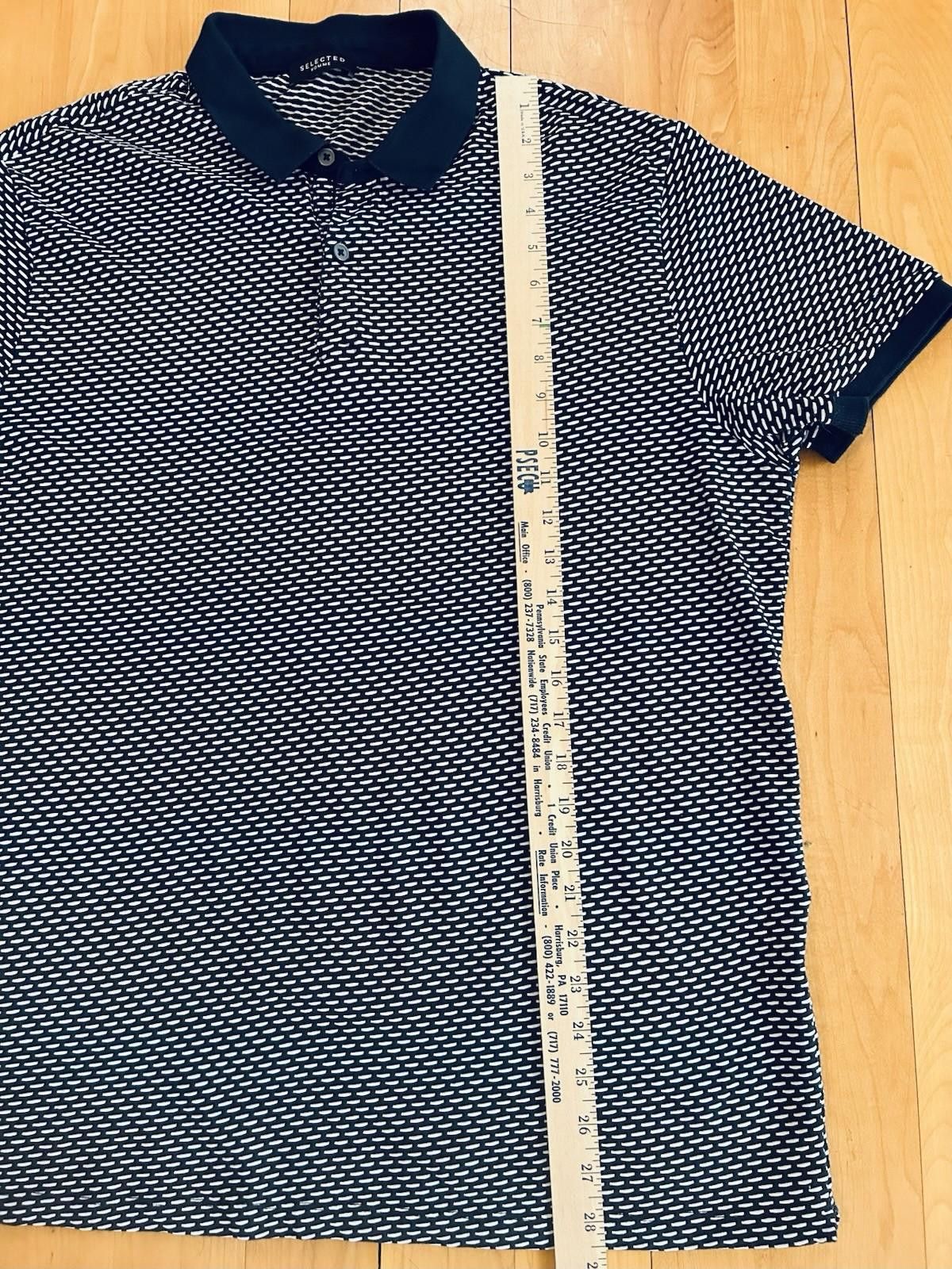 Selected Homme Selected Homme Organic Cotton Polo Shirt XXL Short Sleeve Size US XXL / EU 58 / 5 - 9 Thumbnail