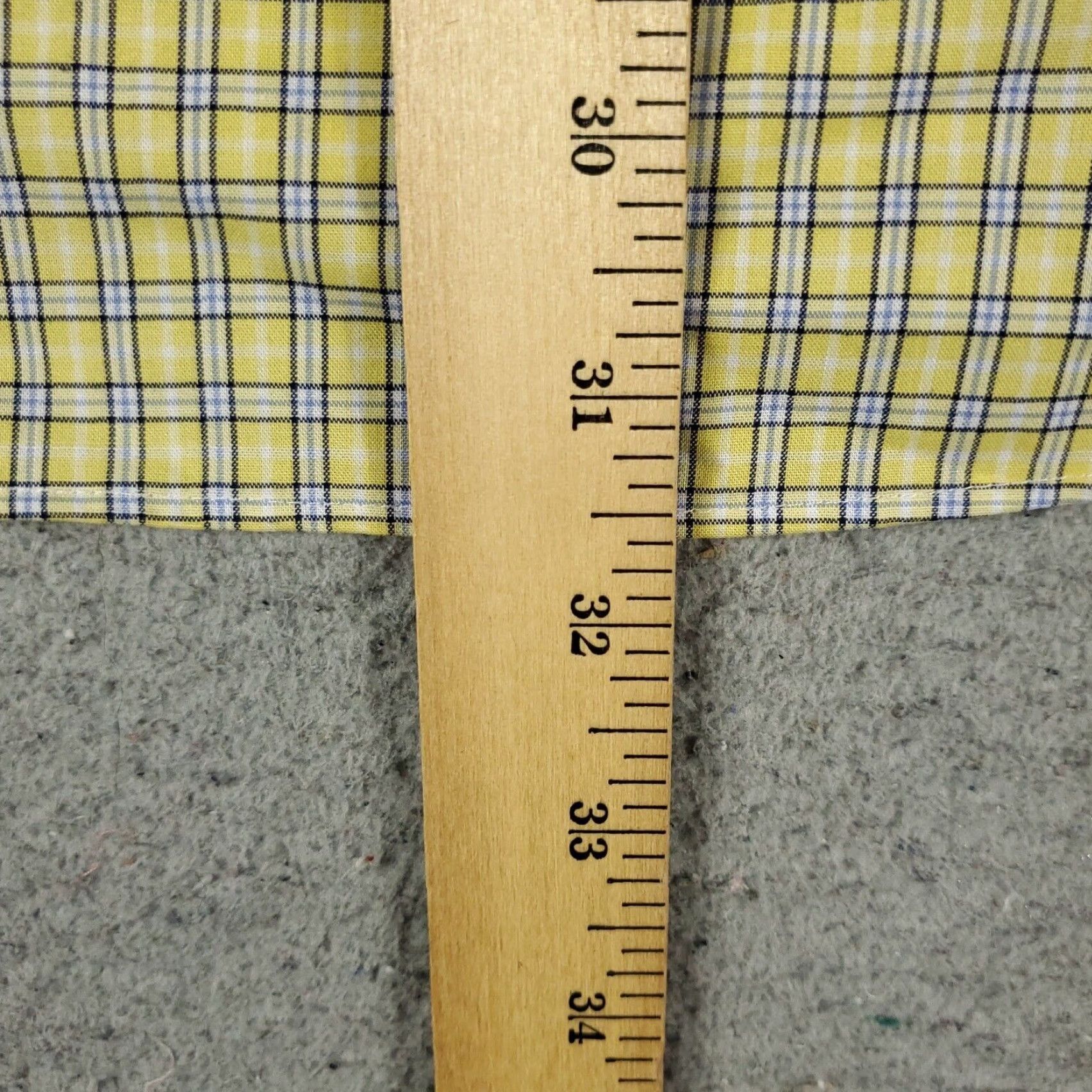 Ralph Lauren Ralph Lauren Yellow Plaid Dress Shirt Men's 16 Long Sleeve Button-Down Regular Fit Size 42R - 4 Thumbnail