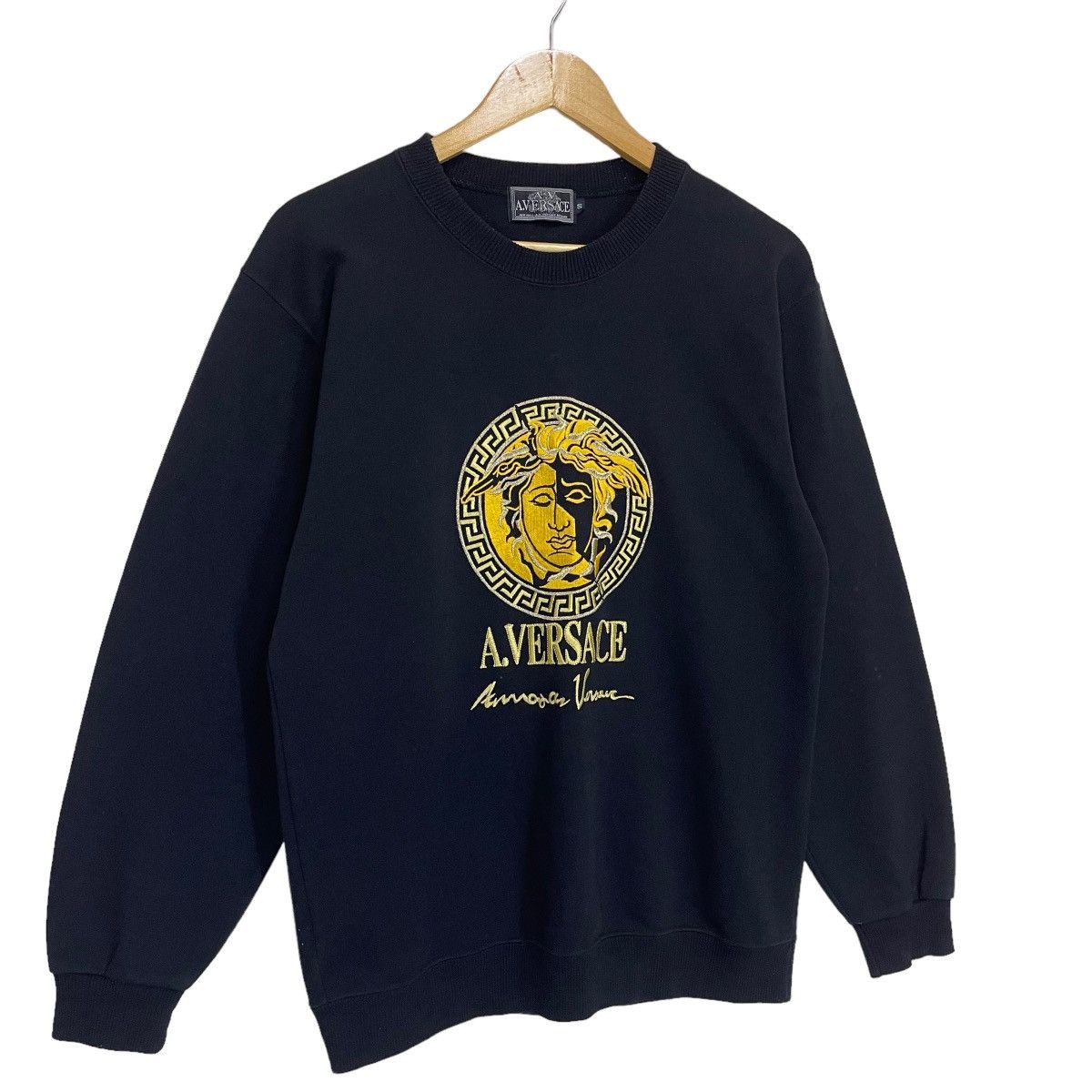 Designer × Japanese Brand A VERSACE MEDUSO LOGO CREWNECK SWEATSHIRT Size US M / EU 48-50 / 2 - 2 Thumbnail