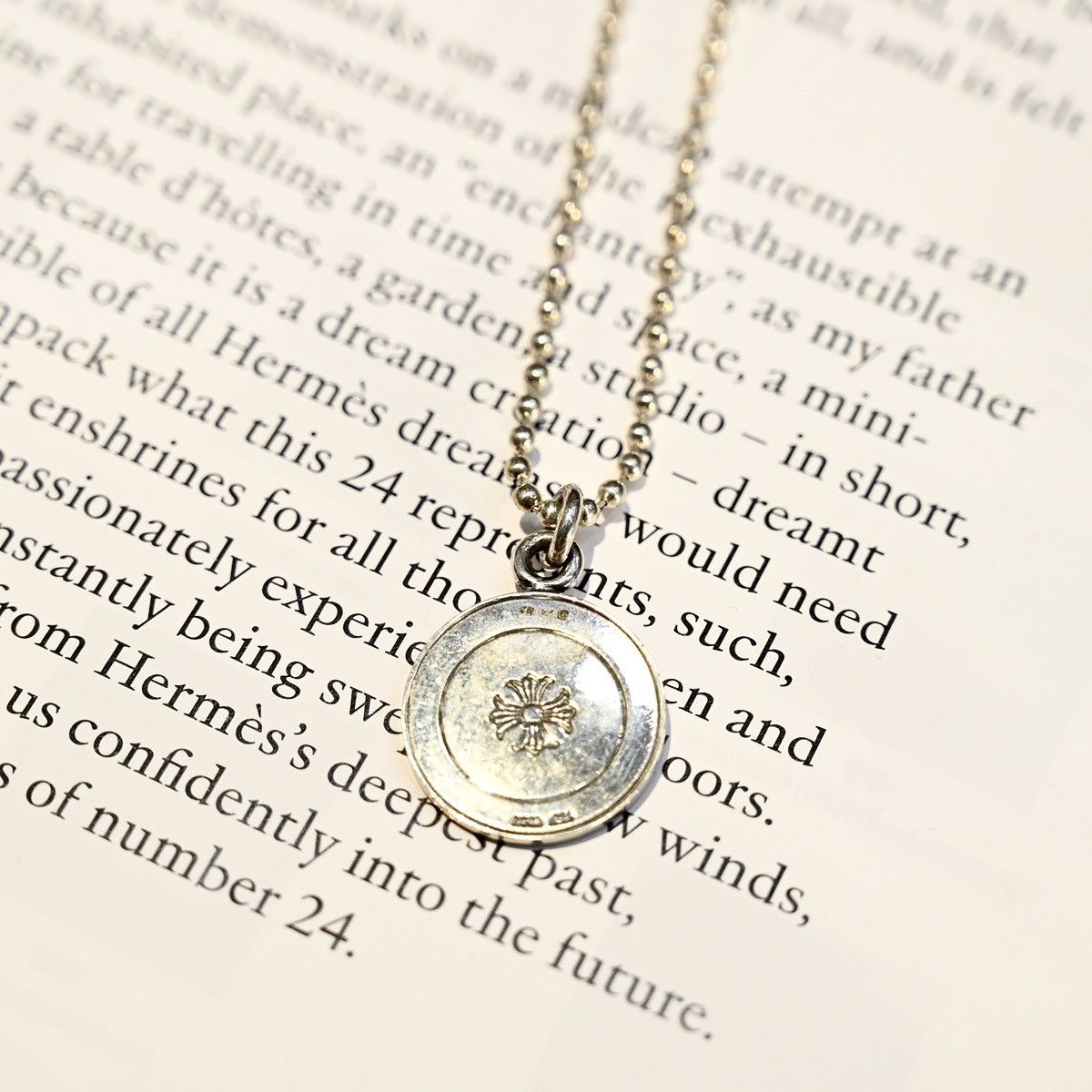 Chrome Hearts CHROME HEARTS ANGEL MEDAL PLUS BALL CHAIN NECKLACE SILVER Size ONE SIZE - 10 Thumbnail