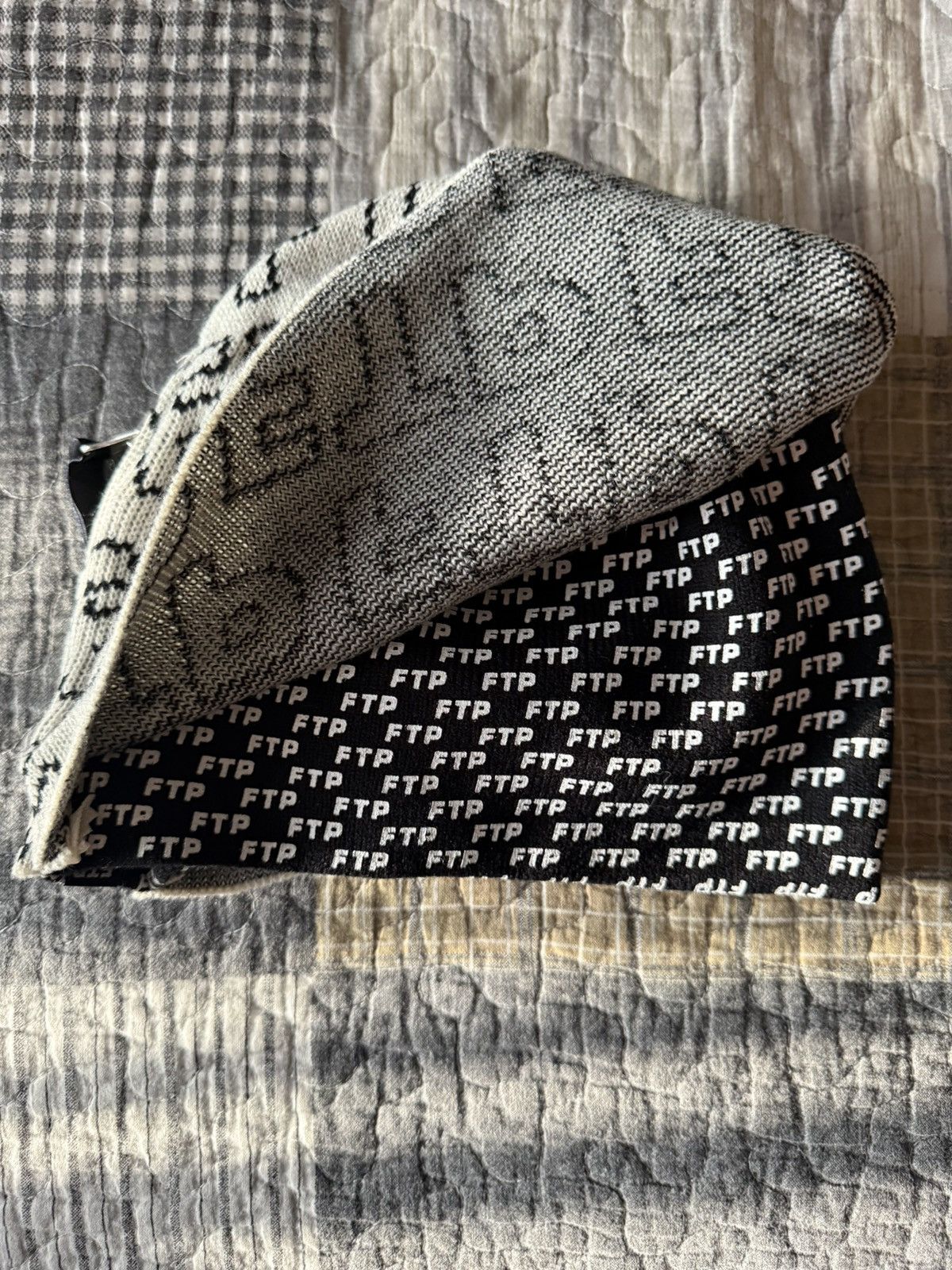 Fuck The Population FTP Zipper Beanie Cream NEW Size ONE SIZE - 3 Thumbnail