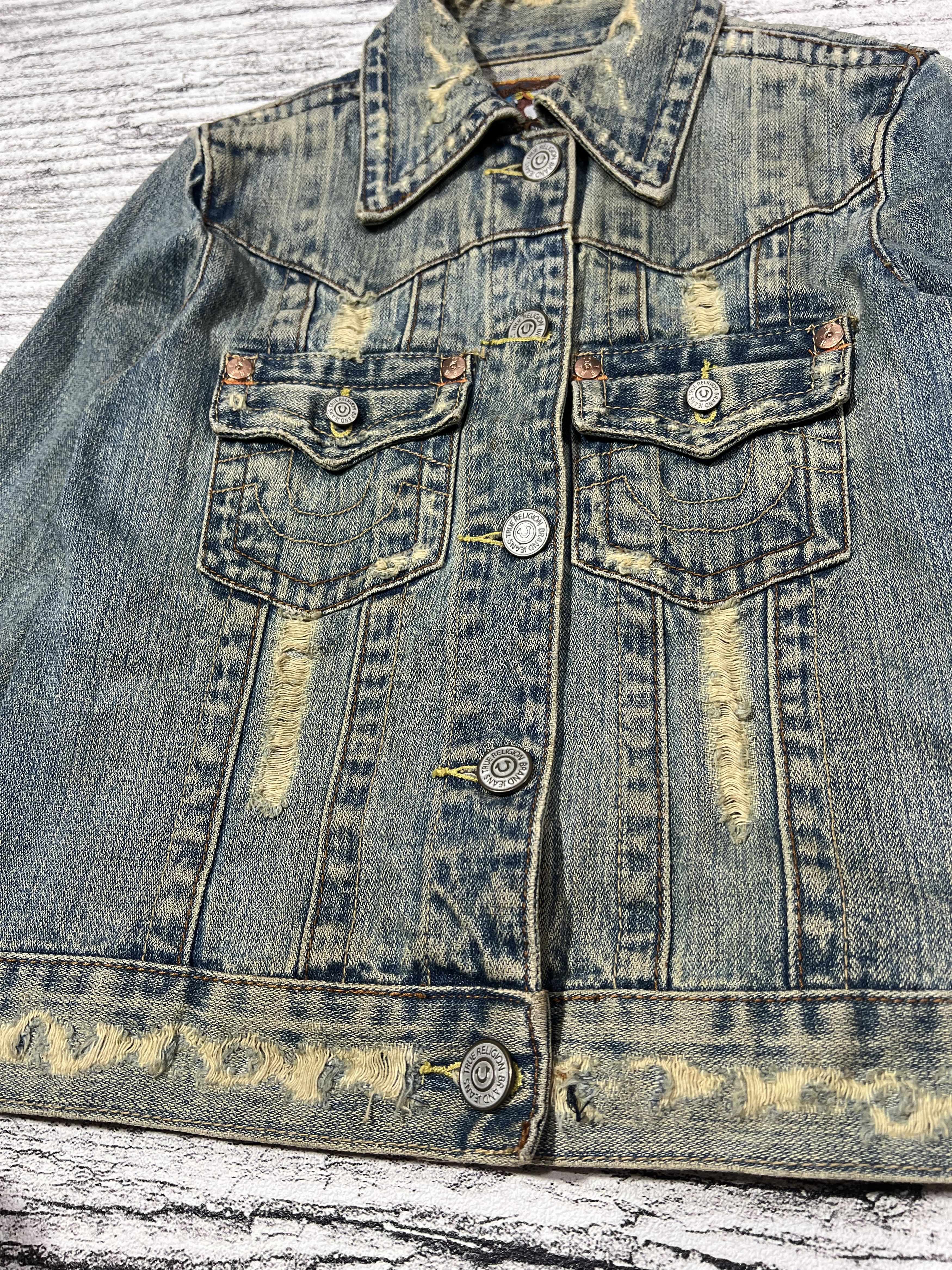 Japanese Brand 2000s Archival True Religion Distress Ripped y2k Lgb Ifsix Size US S / EU 44-46 / 1 - 2 Thumbnail