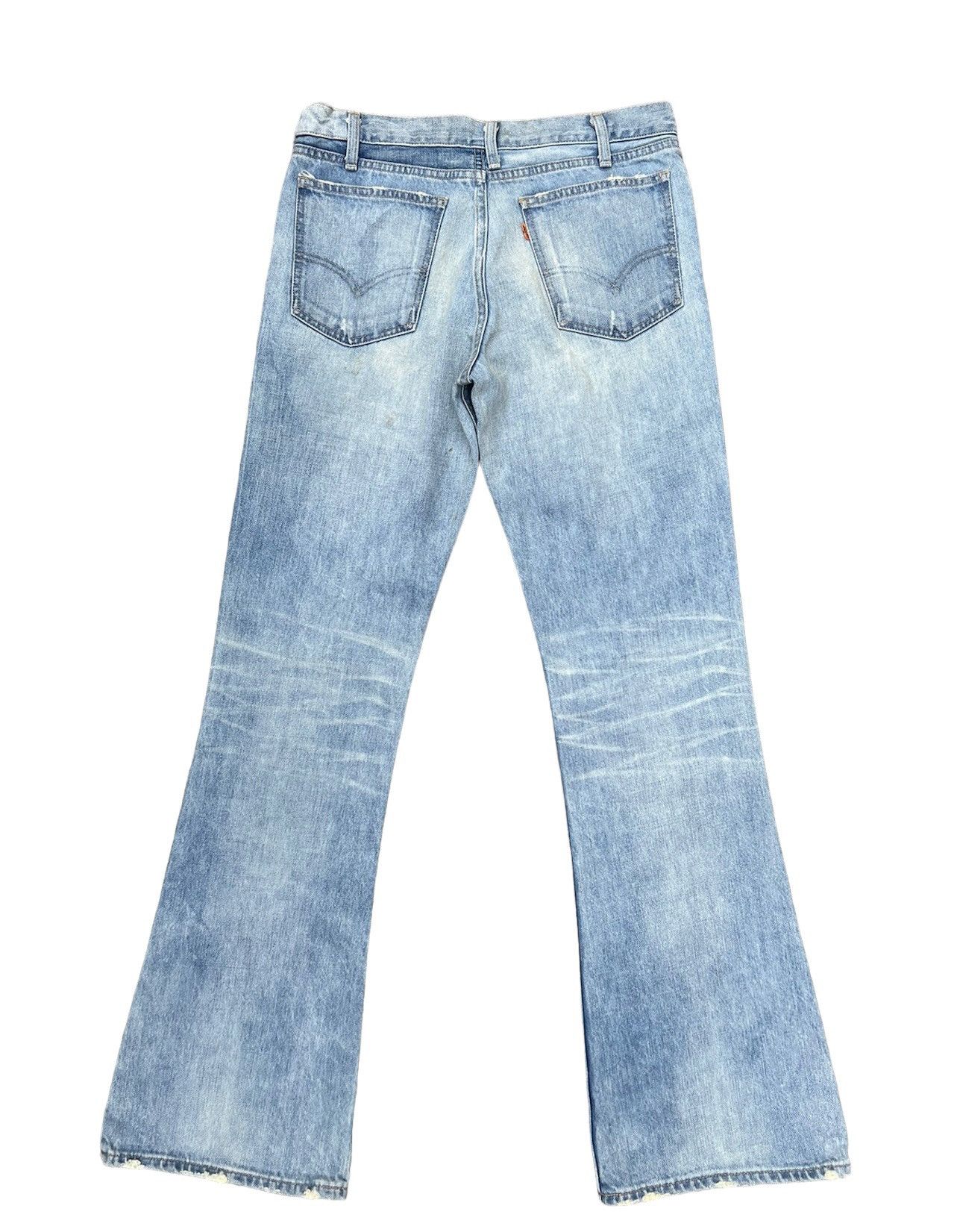 Levi's Vintage Clothing VTG 2004 LVC Levi’s 646 E Orange Tab Fade Denim Flare Jeans Size US 32 / EU 48 - 2 Thumbnail