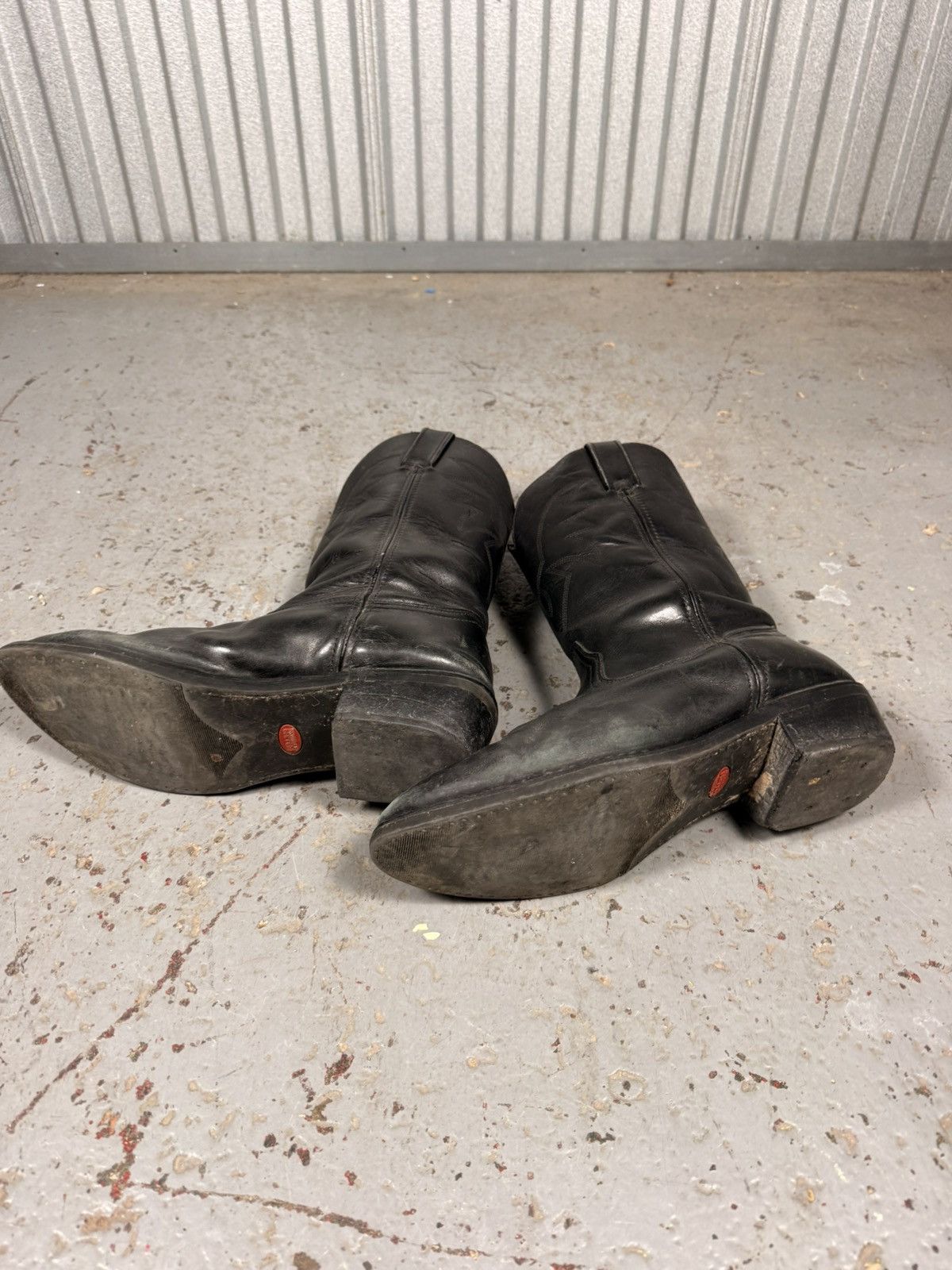 Durango 2000s Vintage Durango All Black Classic Cowboy Boots Size US 11 / EU 44 - 8 Thumbnail