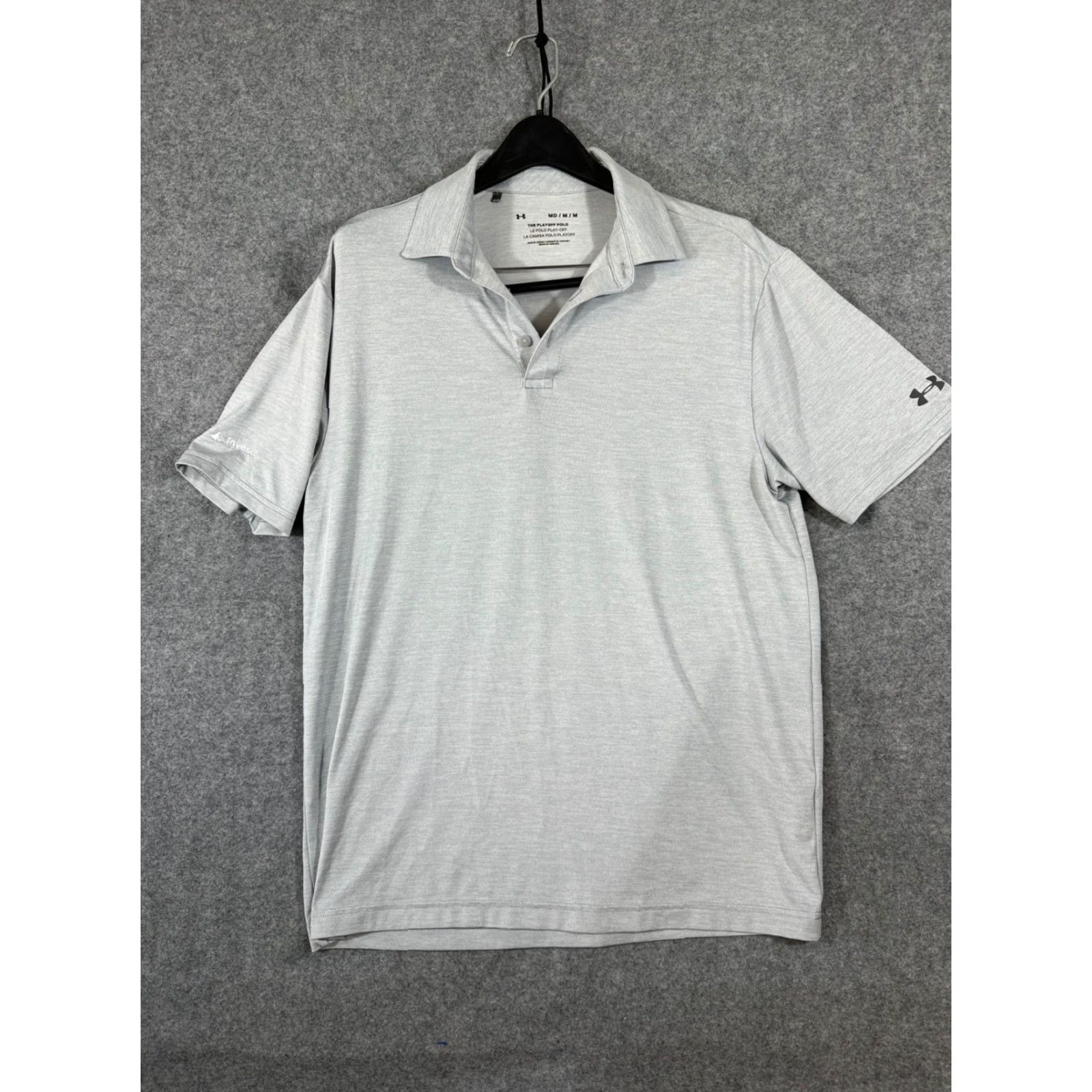 Under Armour Under Armour Playoff Polo Golf Shirt Mens M Gray Stretch Embroidered Logo Shirt Size US M / EU 48-50 / 2 - 3 Thumbnail