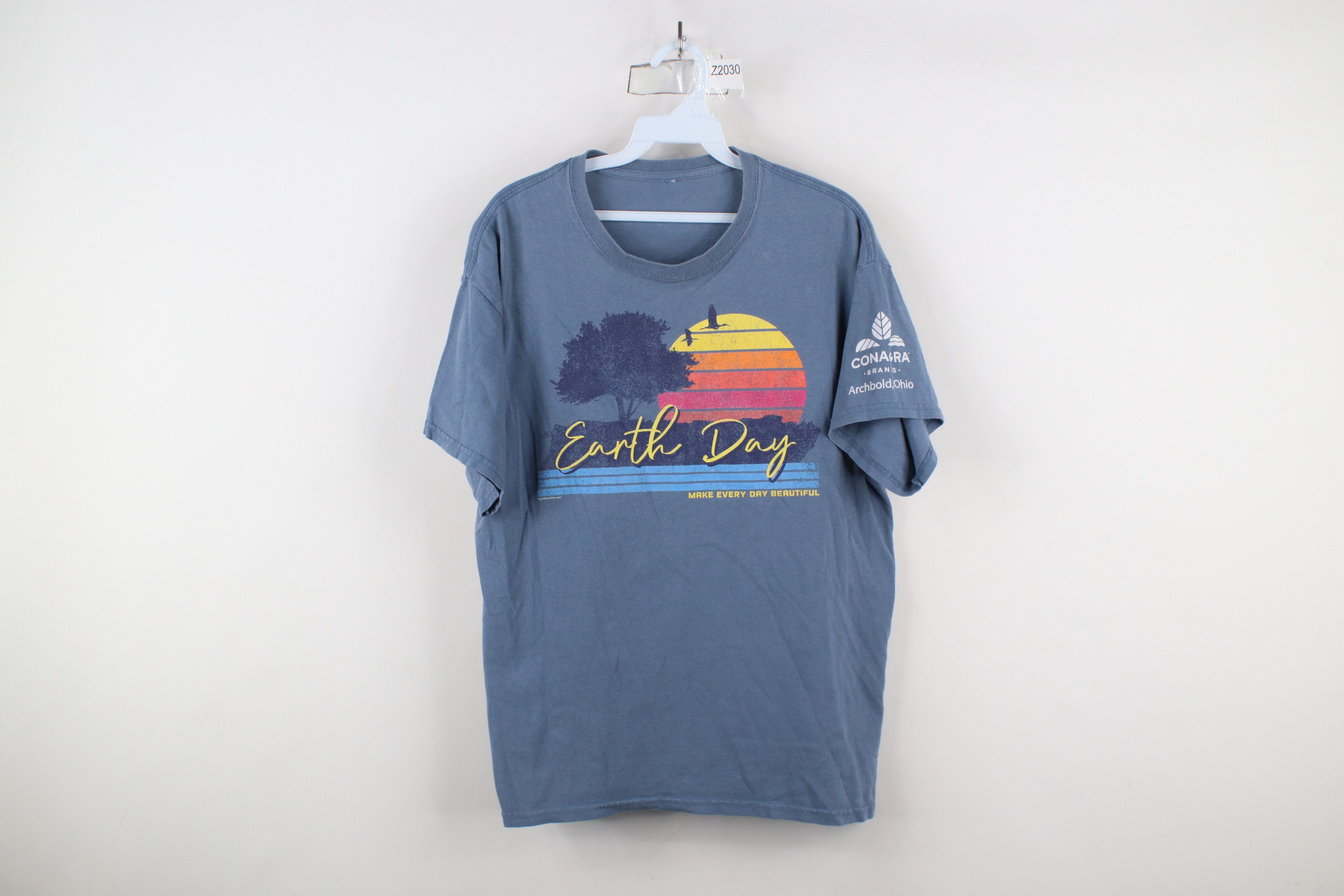 Vintage Vintage Y2K Streetwear Spell Earth Day Sunset T-Shirt Blue Size US M / EU 48-50 / 2 - 1 Thumbnail