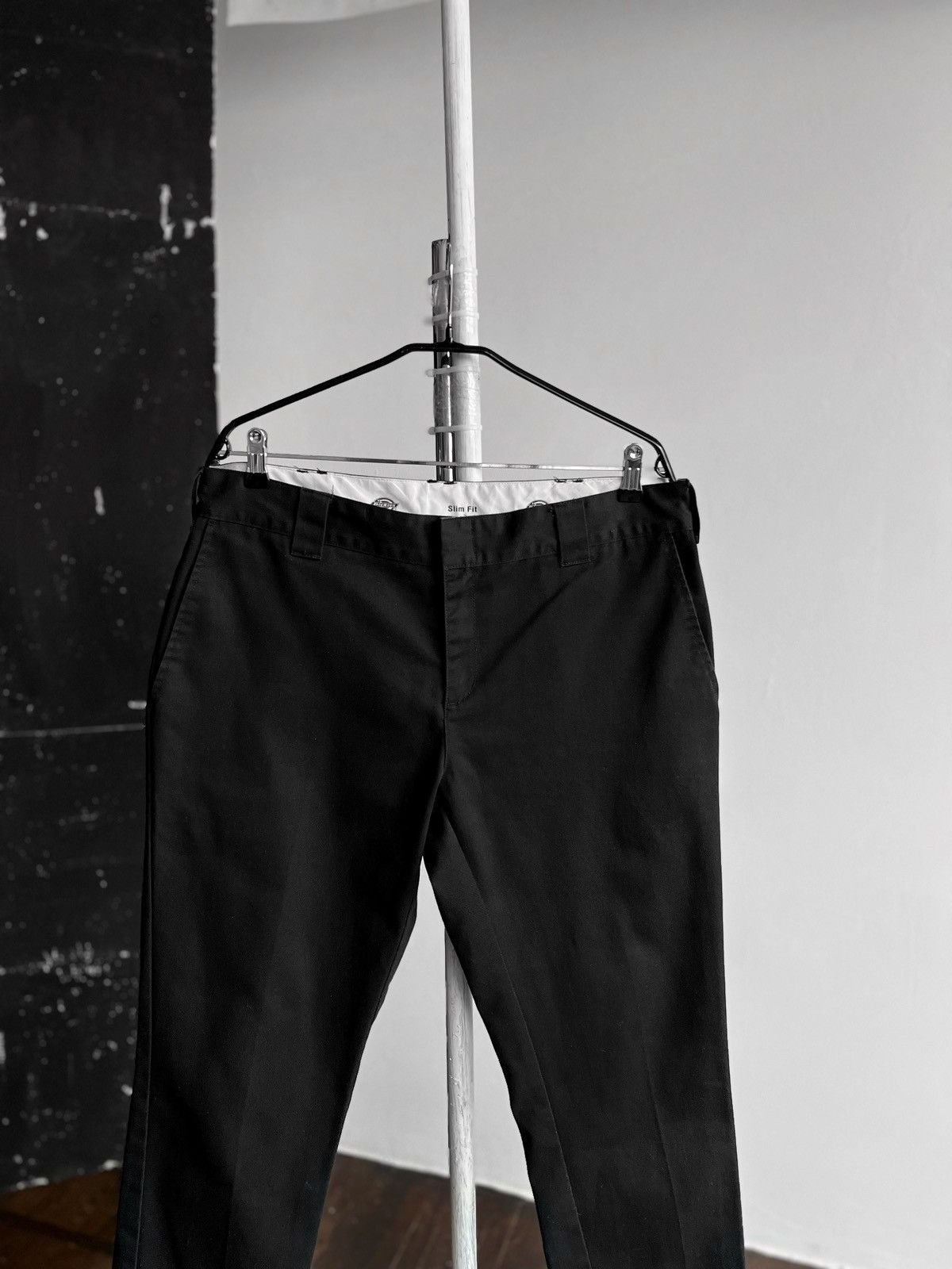 Designer × Dickies Dickies Mens Black Slim Fit Casual Pants Zipper Closure Size US 36 / EU 52 - 2 Thumbnail