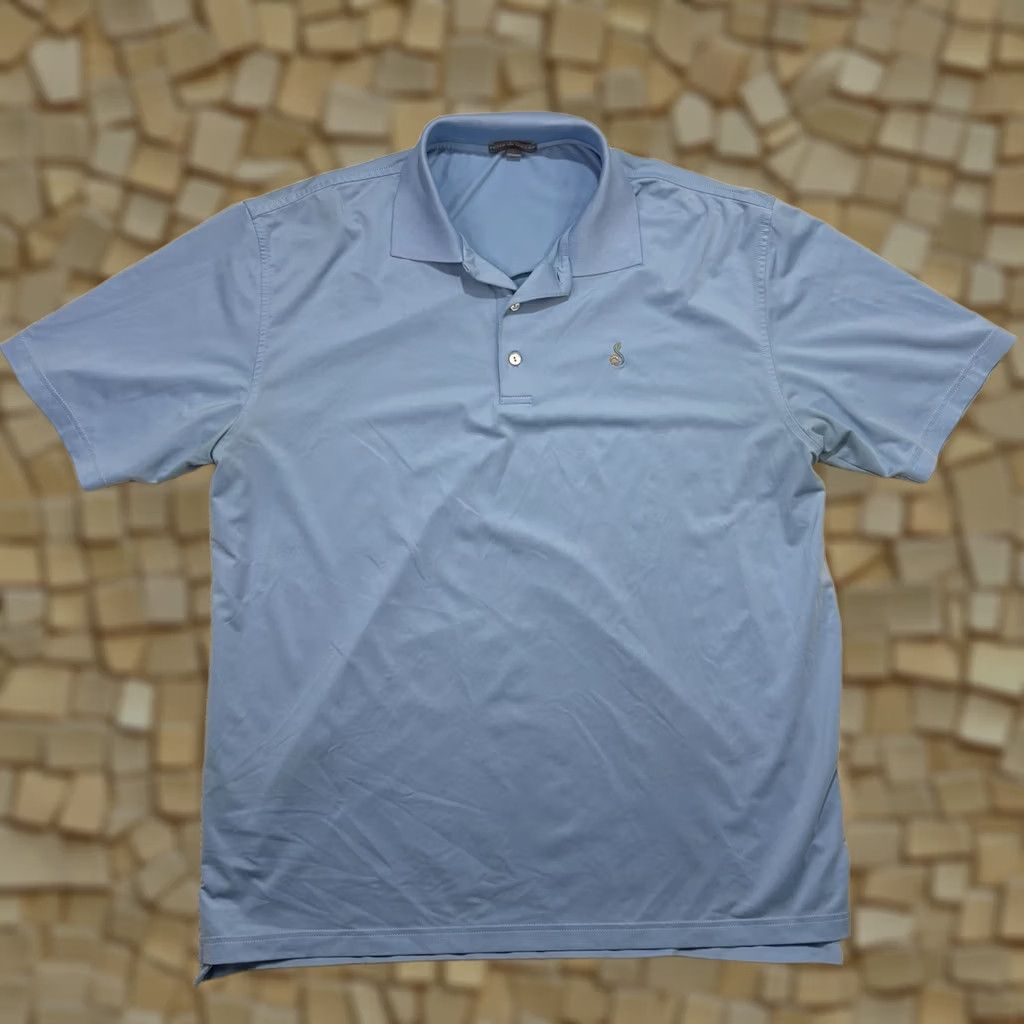 Peter Millar Peter Millar Summer Comfort Polo Mens XL Streamsong Golf Resort Blue Size US XL / EU 56 / 4 - 1 Thumbnail