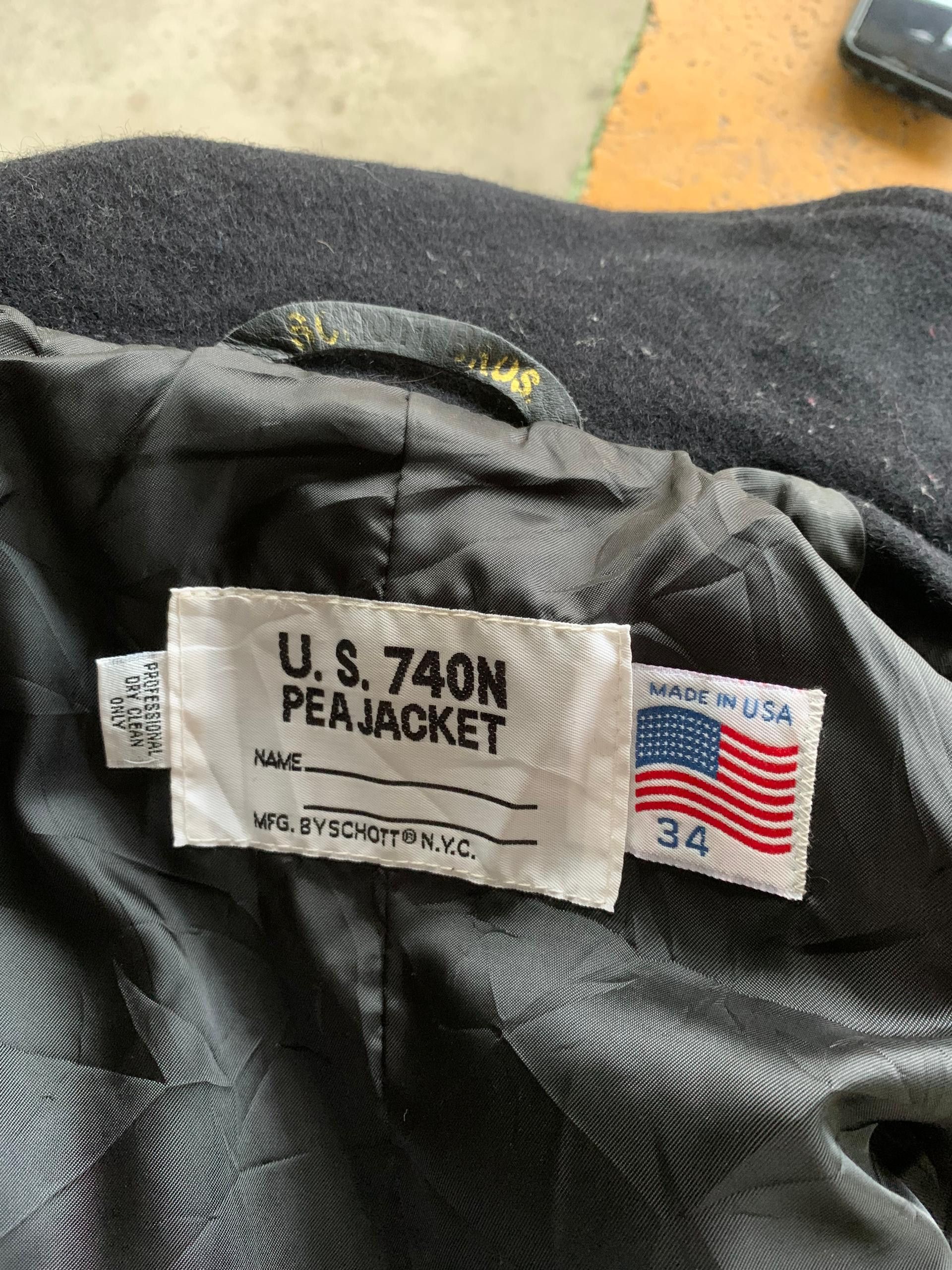Schott Vintage Schott U.S 740N Black Jacket Size US S / EU 44-46 / 1 - 6 Thumbnail