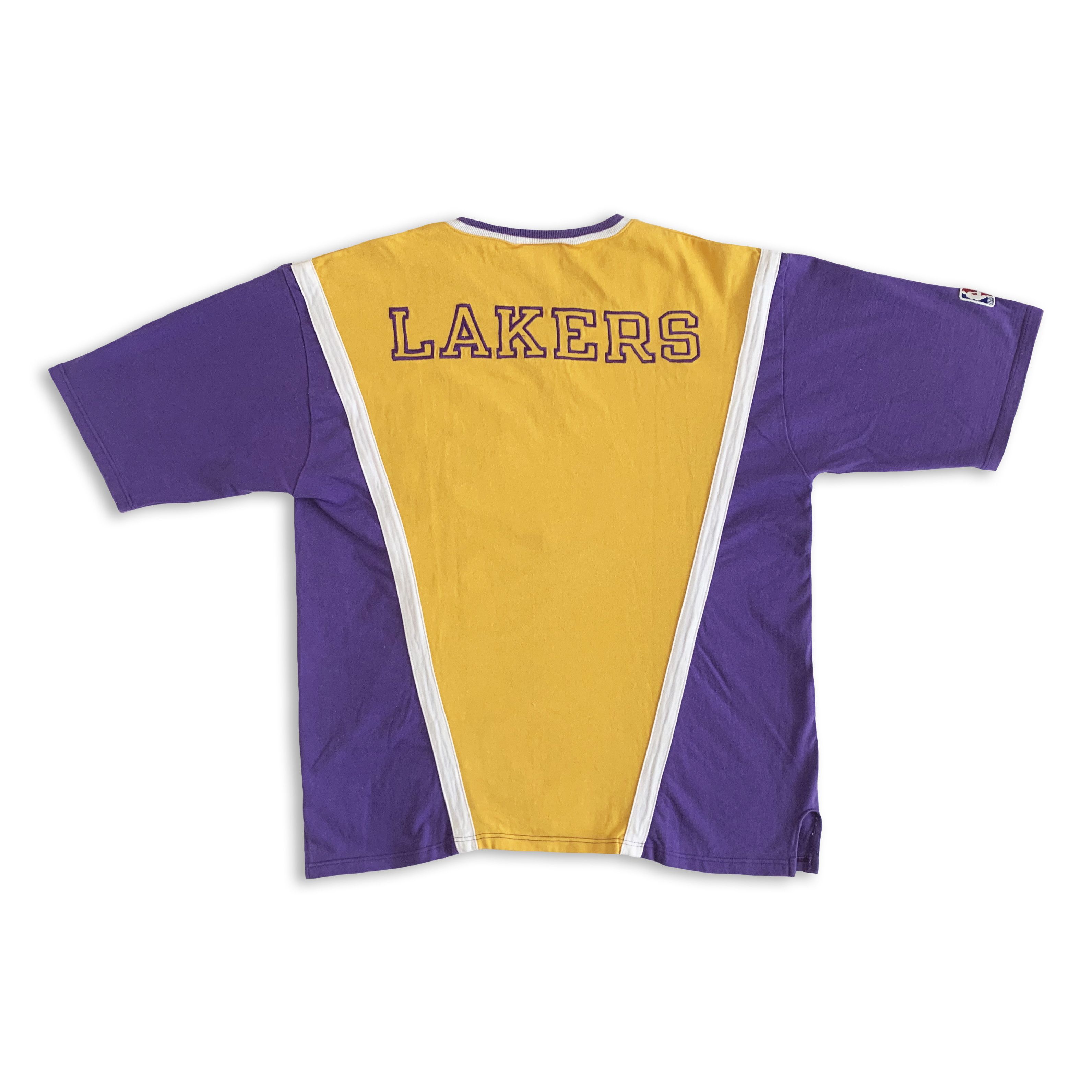 Champion RARE Vintage 90s CHAMPION Lakers Warm Up Shirt Kobe Bryant Size US L / EU 52-54 / 3 - 3 Thumbnail