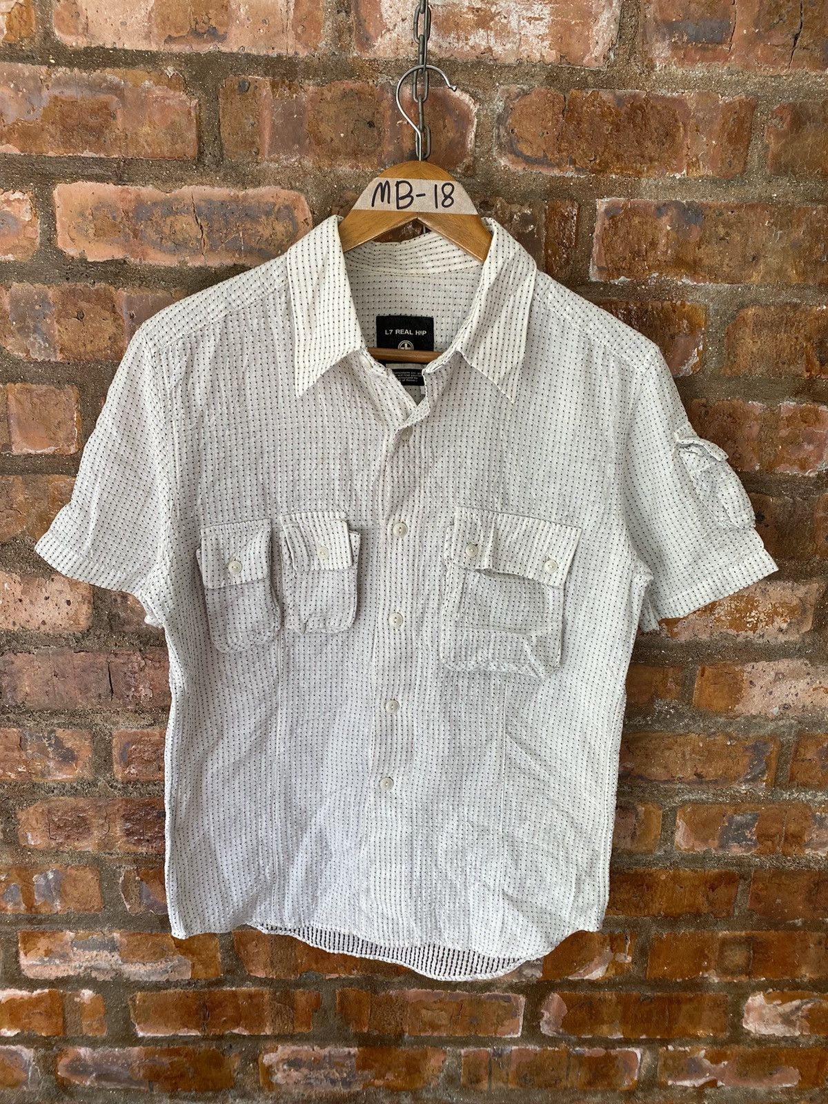 L7 Real Hip 2000s cargos Bondage muti stitch button up shirt Size US M / EU 48-50 / 2 - 2 Thumbnail