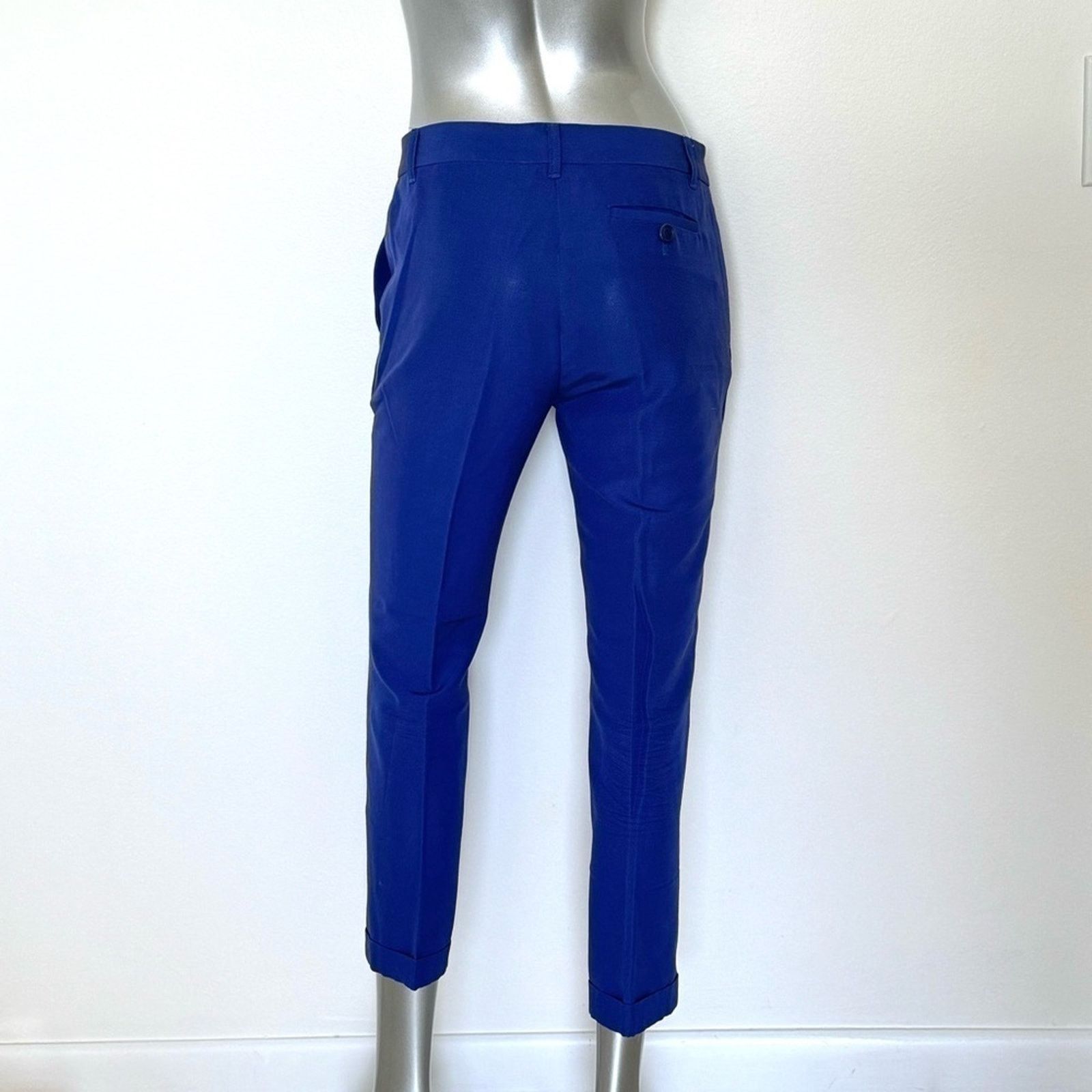 Moschino MOSCHINO Royal Blue Pants, Size 8 Size 30" / US 8 / IT 44 - 2 Thumbnail