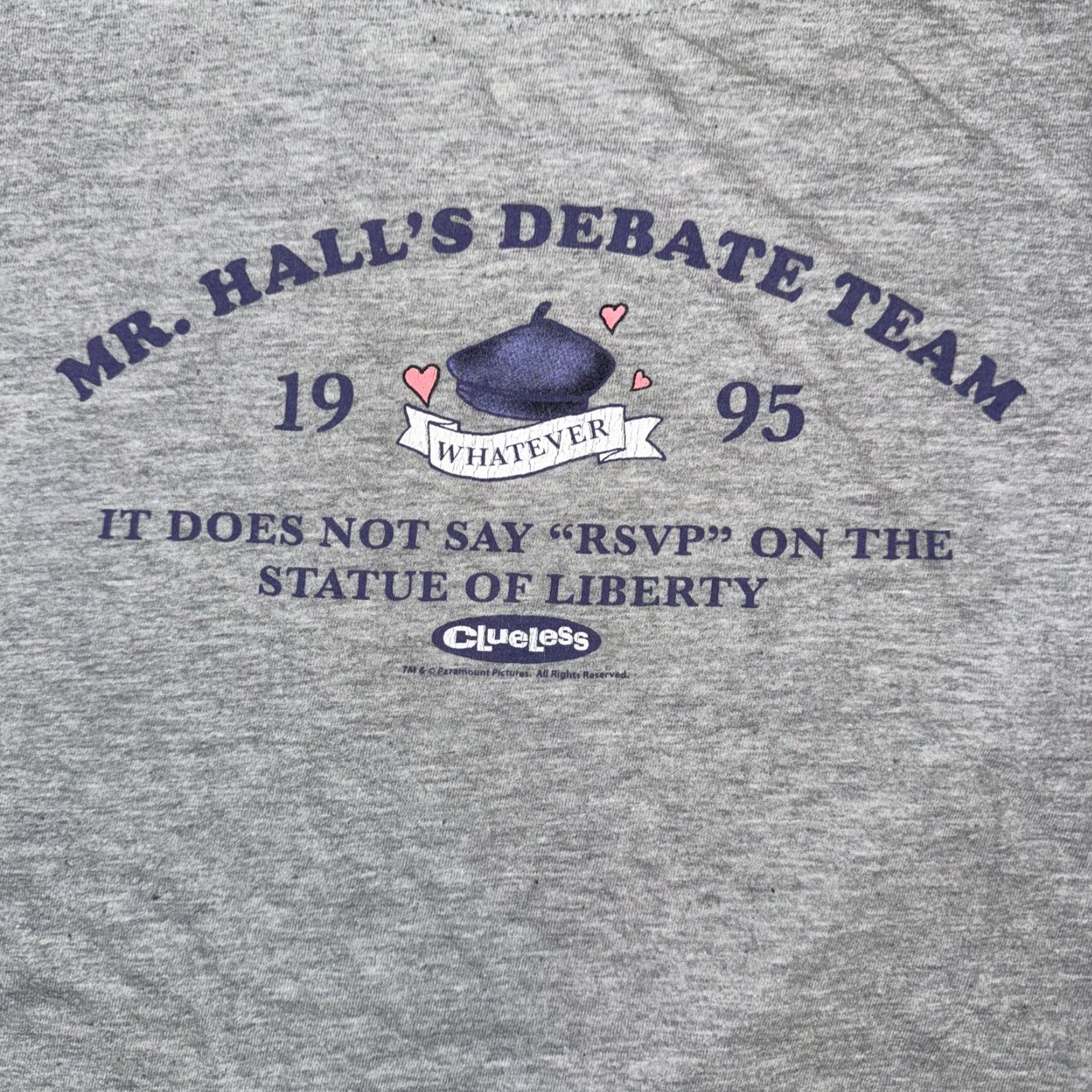 Vintage Clueless T-Shirt Gray 3XL Men Debates Mr. Hall’s Debate Team Shirt 23x23 Size US XXL / EU 58 / 5 - 2 Thumbnail