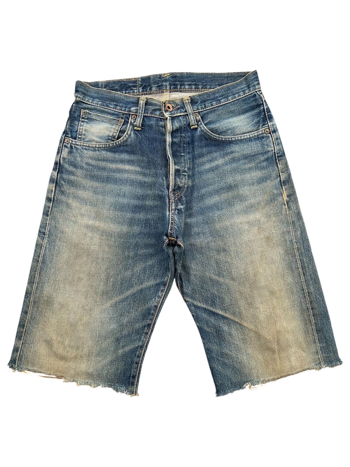 Vintage Edwin Selvedge Distressed Mud Wash Rusty Short Denim
