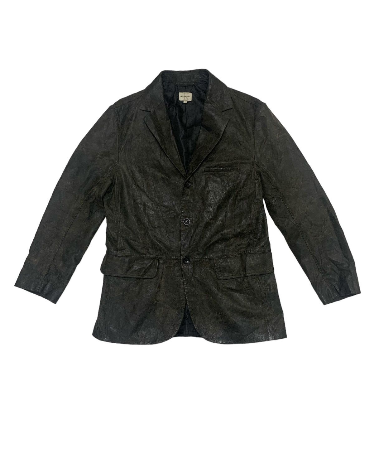 Calvin Klein Calvin klein pig distress leather jacket Size US L / EU 52-54 / 3 - 4 Thumbnail