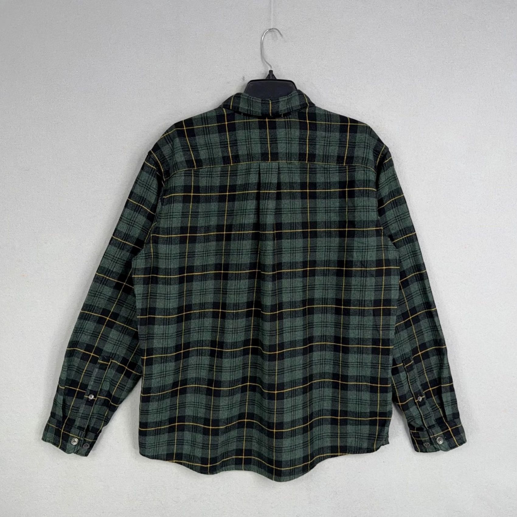 Eddie Bauer VINTAGE Eddie Bauer Shirt Mens Large Green Plaid Flannel Long Sleeve Button Front Size US L / EU 52-54 / 3 - 5 Thumbnail