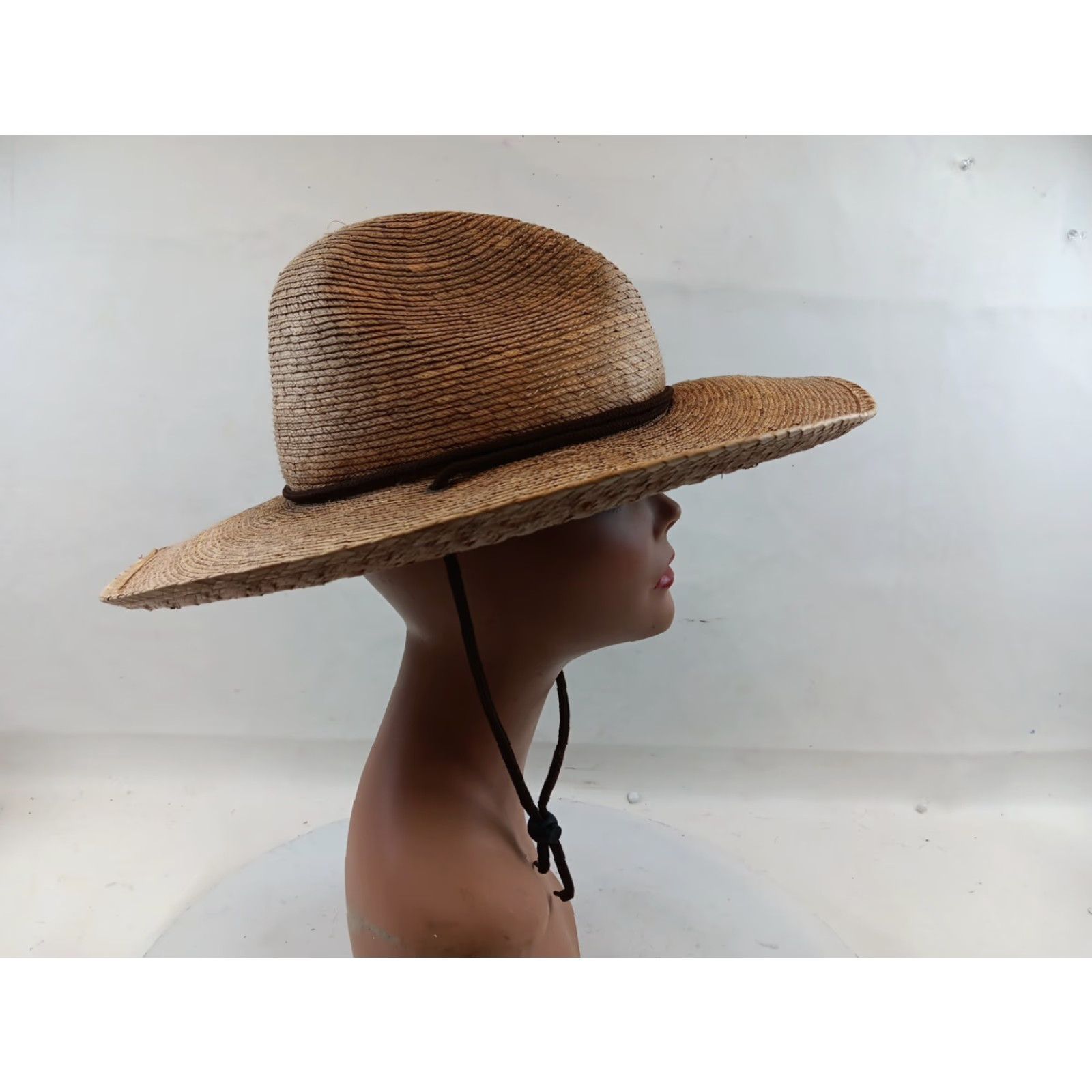 Vintage Tula Abby Hat Sun Hat Women OSFM Natural Straw Palm Lightweight Beach Garden Classic Beach Hat Womens Size ONE SIZE - 7 Thumbnail