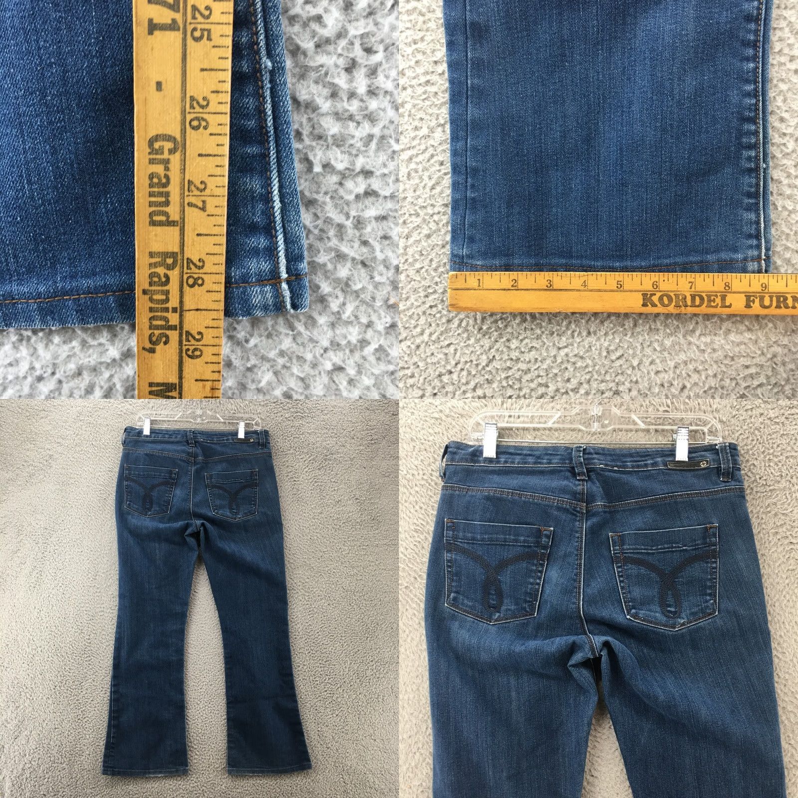 Calvin Klein Calvin Klein Bootcut Jeans Womens 30/10 Blue Denim Mid Rise Zip Jeans Mens? Size 30" / US 8 / IT 44 - 8 Thumbnail