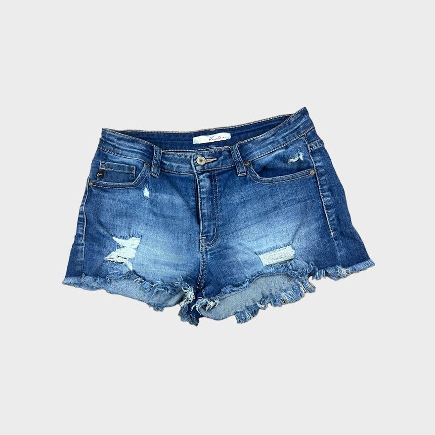 Nordstrom KanCun Daphne Mid Rise Shorts | Medium | Frayed Hem Size 28" / US 6 / IT 42 - 3 Thumbnail