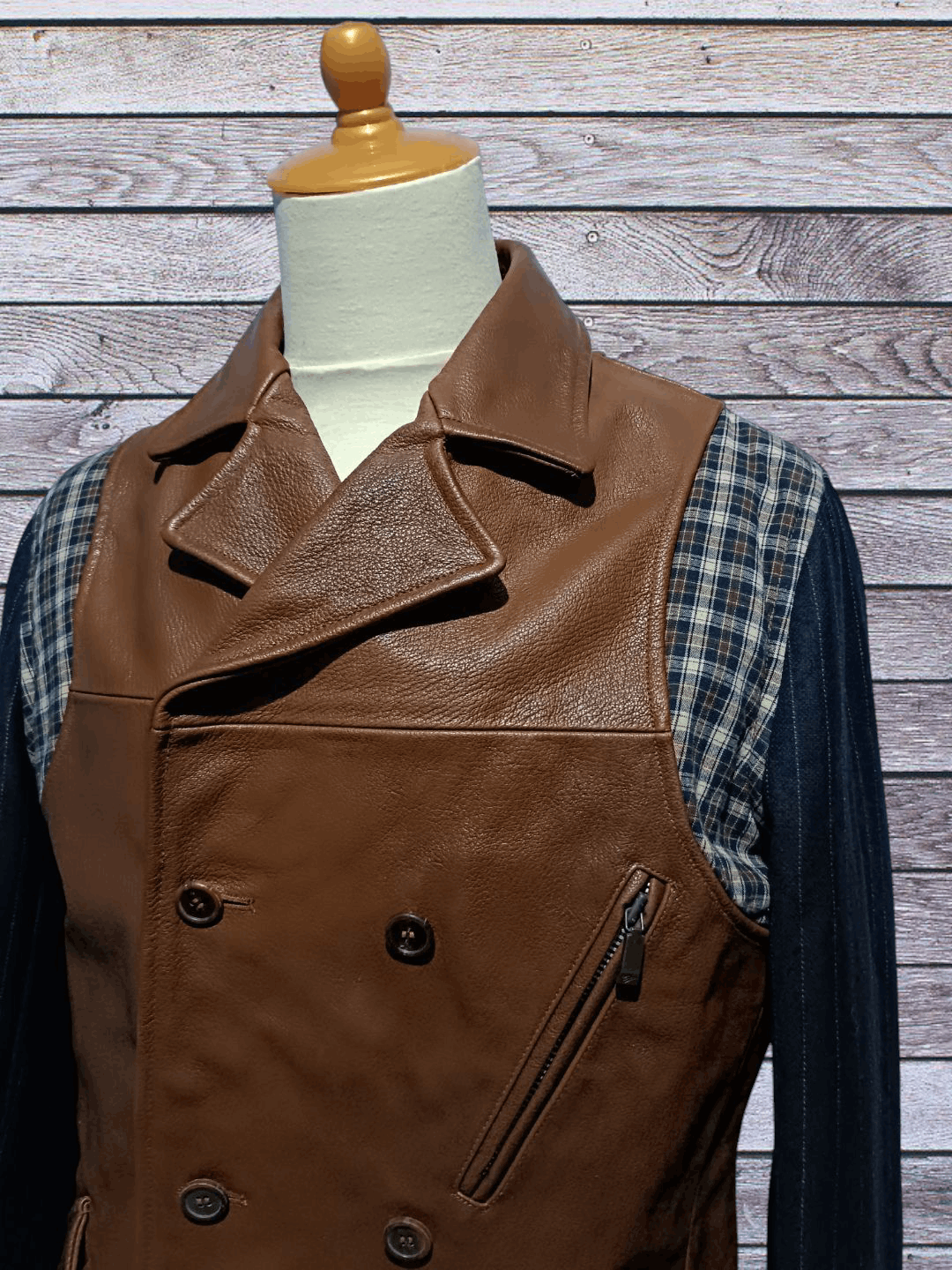 Other Vintage Leather Jacket Size US M / EU 48-50 / 2 - 2 Thumbnail