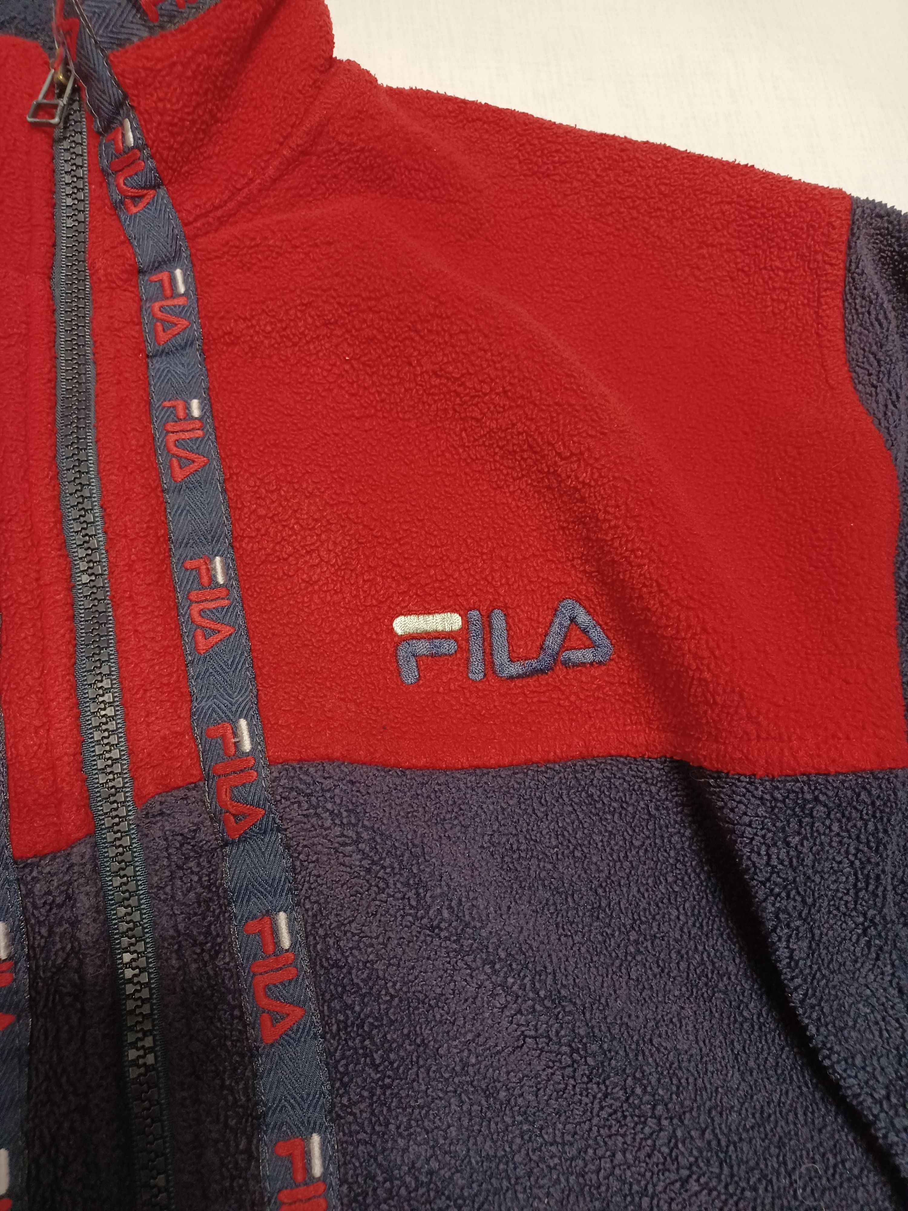 Fila Made in Canada vintage Fila fleece jacket biglogo Size US S / EU 44-46 / 1 - 3 Thumbnail