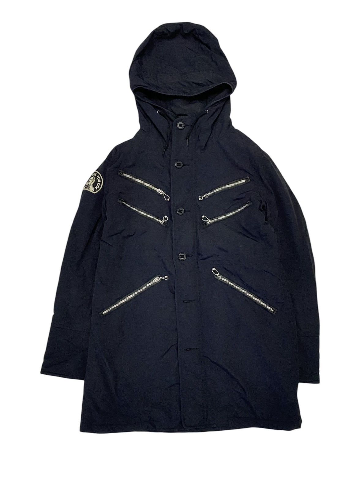 Hysteric Glamour 1990s HYSTERIC Anarchy Multizipper leather trim down Jacket Size M / US 6-8 / IT 42-44 - 1 Thumbnail