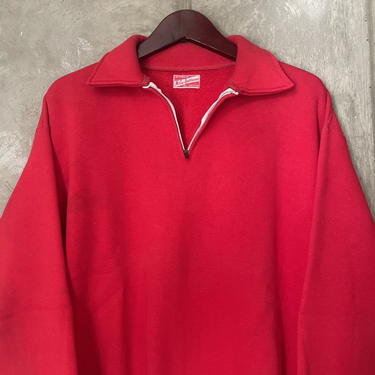 The Real McCoy's Vintage The Real Mccoy Heavyweight Sweathsirt Half Zip Size US M / EU 48-50 / 2 - 6 Thumbnail