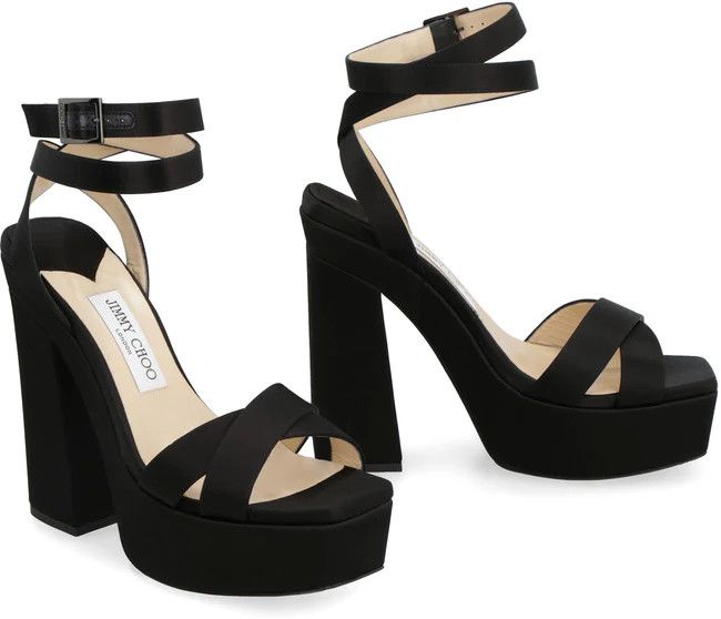 Jimmy Choo o1y0326 Sandals in Black Size US 9 / IT 39 - 2 Thumbnail