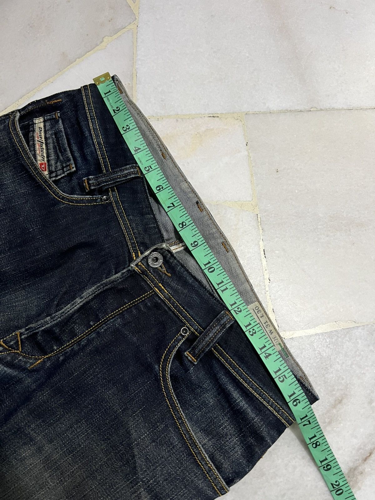 Diesel 💥Rare Diesel Industry Onijo Special Distress Jean Size US 33 - 3 Thumbnail