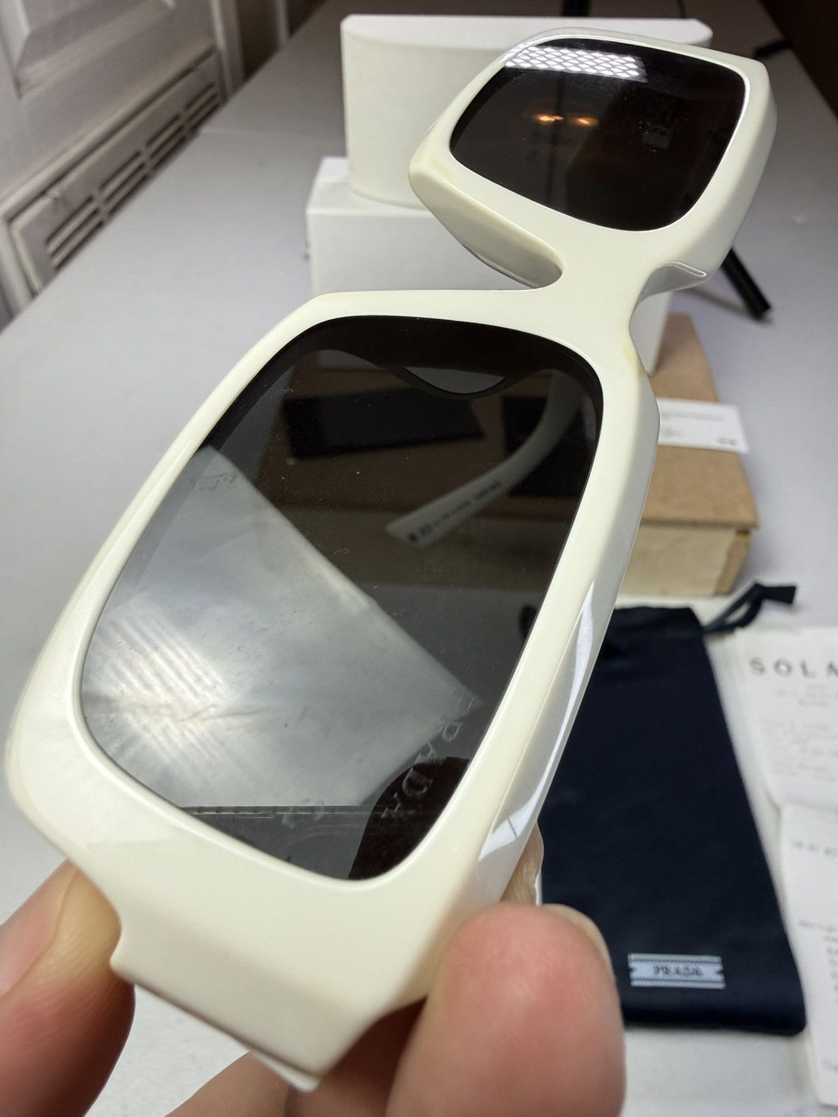 Prada $391 Prada Symbole Pillow Sunglasses | Saks Fifth Avenue Size ONE SIZE - 14 Thumbnail