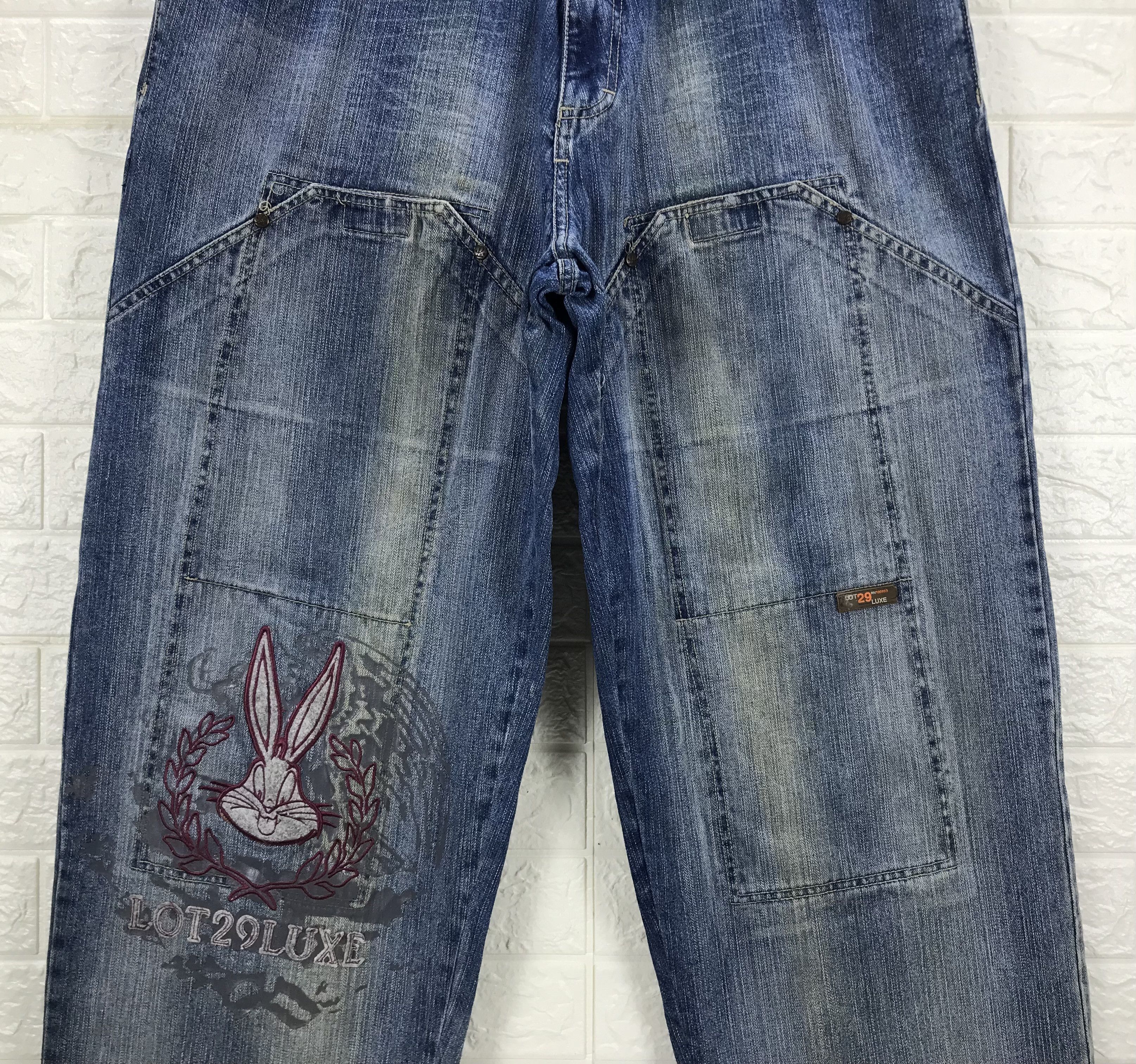 Cartoon Network Vintage Lot29 Luxe x Looney Tunes Double Knee Baggy Jeans Size US 42 / EU 58 - 3 Thumbnail