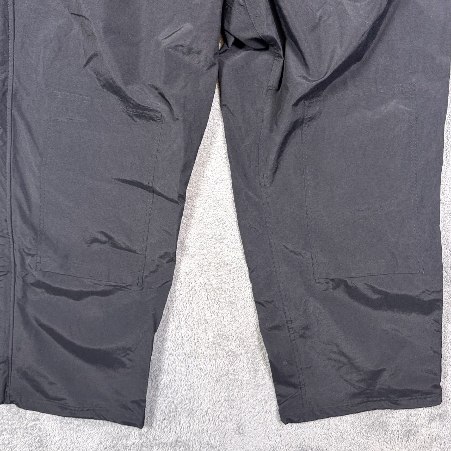 Duluth Trading Company Duluth Trading Pants Mens 3XL x32 No Rainer Waterproof 26717 Trouser Cargo Navy Black Nylon Zipper Pockets” Size US 39 - 3 Thumbnail