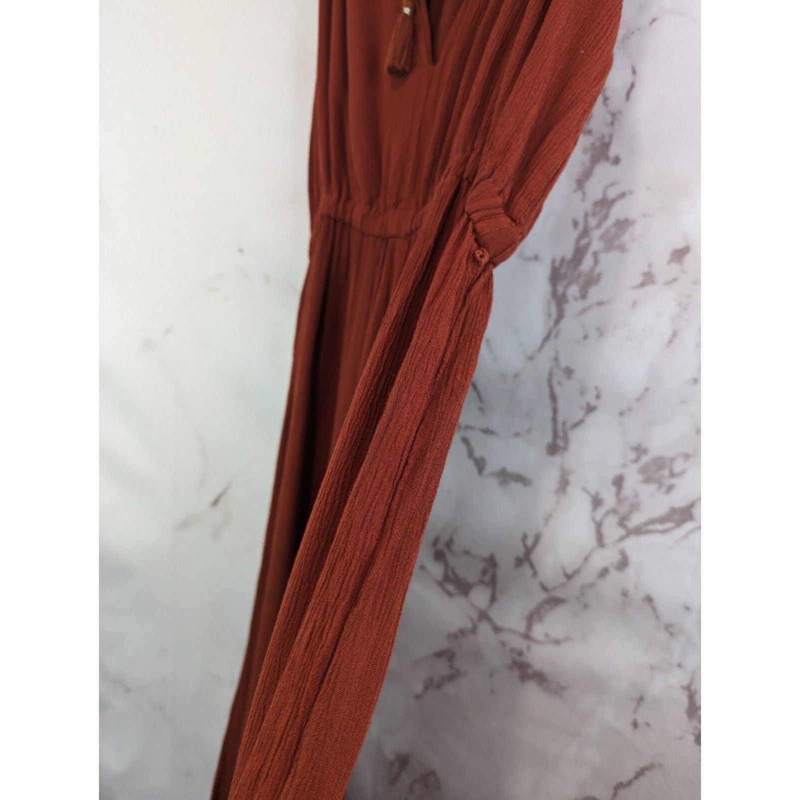 Anthropologie Anthropologie Elevenses Jumpsuit Women XS North Beach Orange Size 26" / US 2 / IT 38 - 11 Thumbnail
