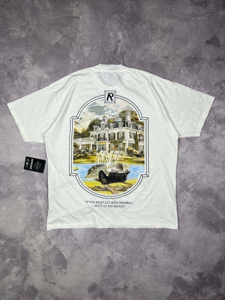 Represent Clo. Represent Graphic Print White T-Shirt 85% Organic Cotton Size US M / EU 48-50 / 2 - 2 Thumbnail