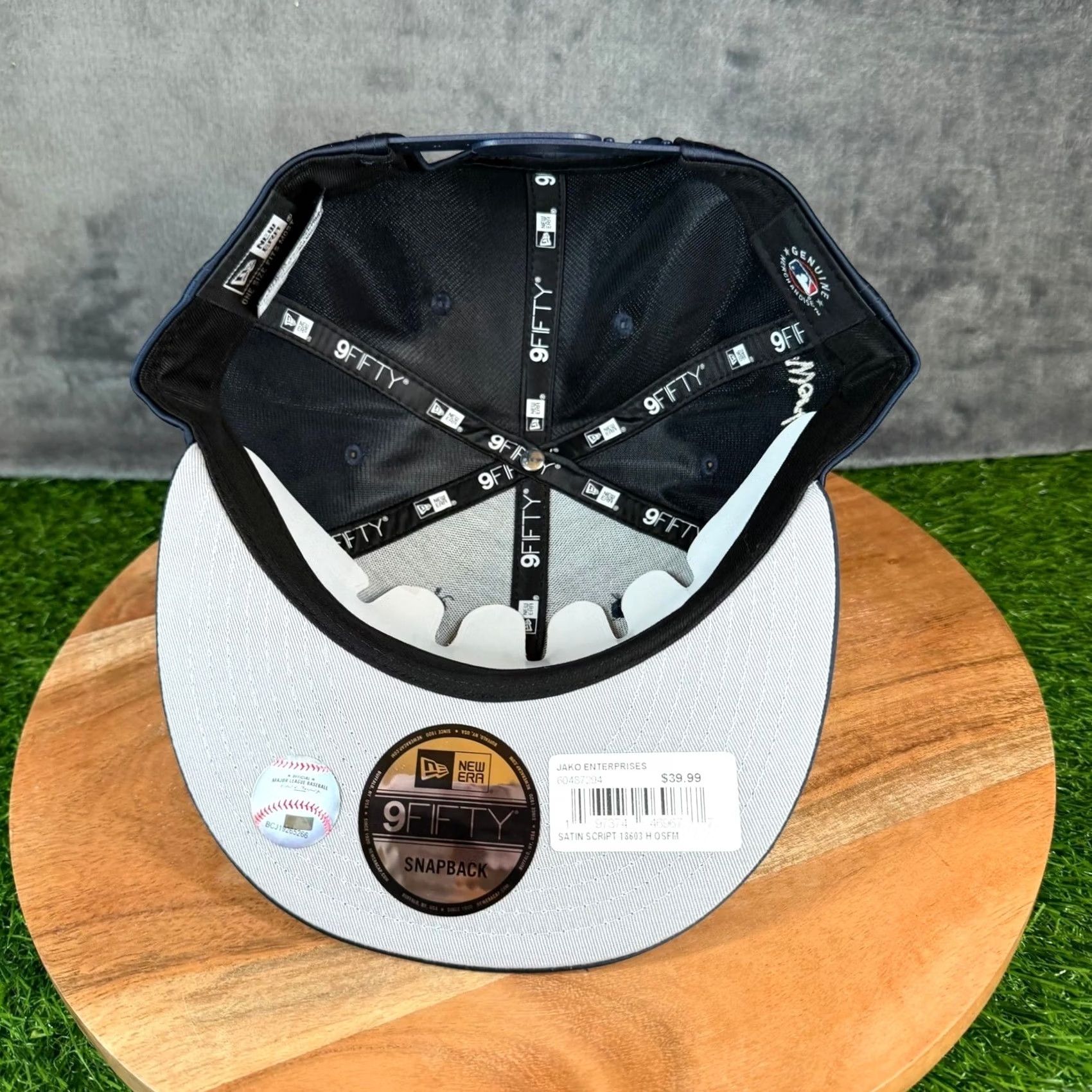 New Era VINTAGE: No Era Astros Hat Mens One Size Navy Blue Satin Snapback NWT Size ONE SIZE - 5 Thumbnail