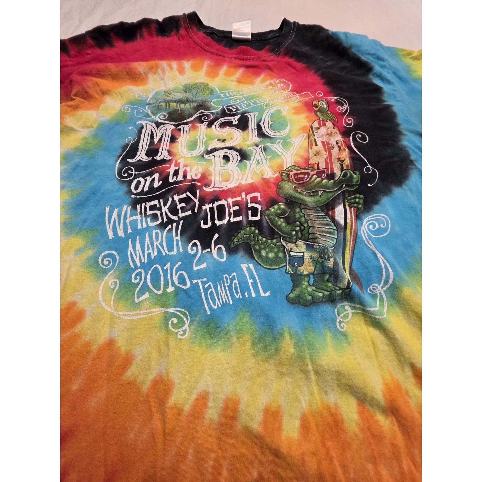 Gildan Trop Rock 2016 Music On The Bay Tampa Florida Men's Size L Size US L / EU 52-54 / 3 - 2 Thumbnail