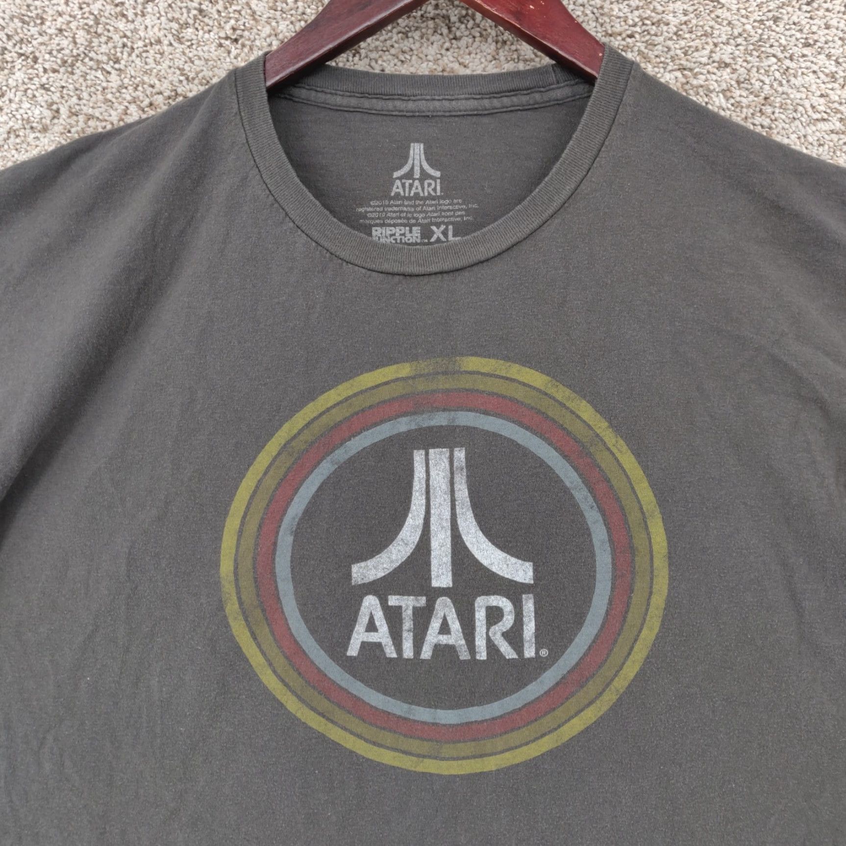 Ripple Junction Atari T Shirt Mens XL Grey Short Sleeve Retro Video Game Ripple Junction Size US XL / EU 56 / 4 - 2 Thumbnail