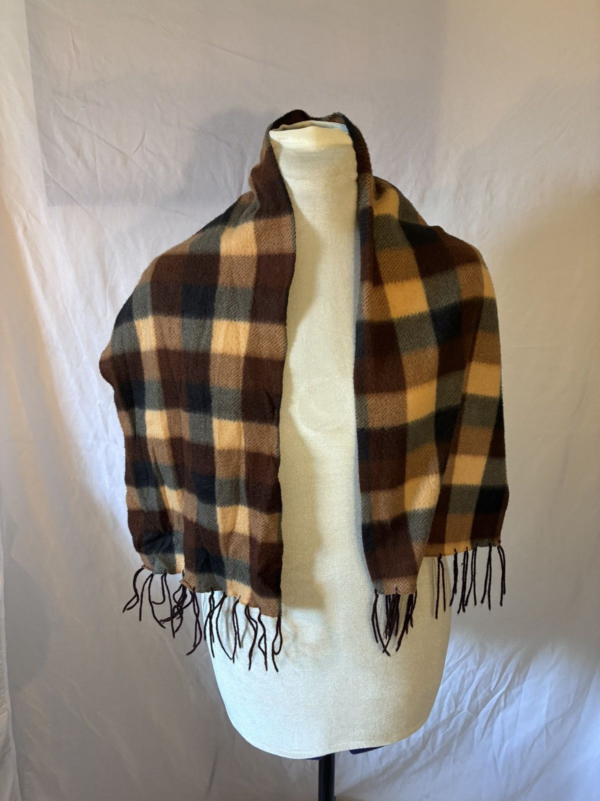 Other Chunky Tattersall Checker Tassle Scarf Size ONE SIZE - 3 Thumbnail