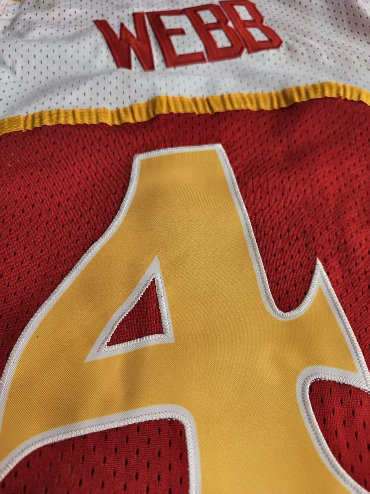 NBA Atlanta Hawks #4 Spud Webb Jersey Red Size US M / EU 48-50 / 2 - 6 Thumbnail