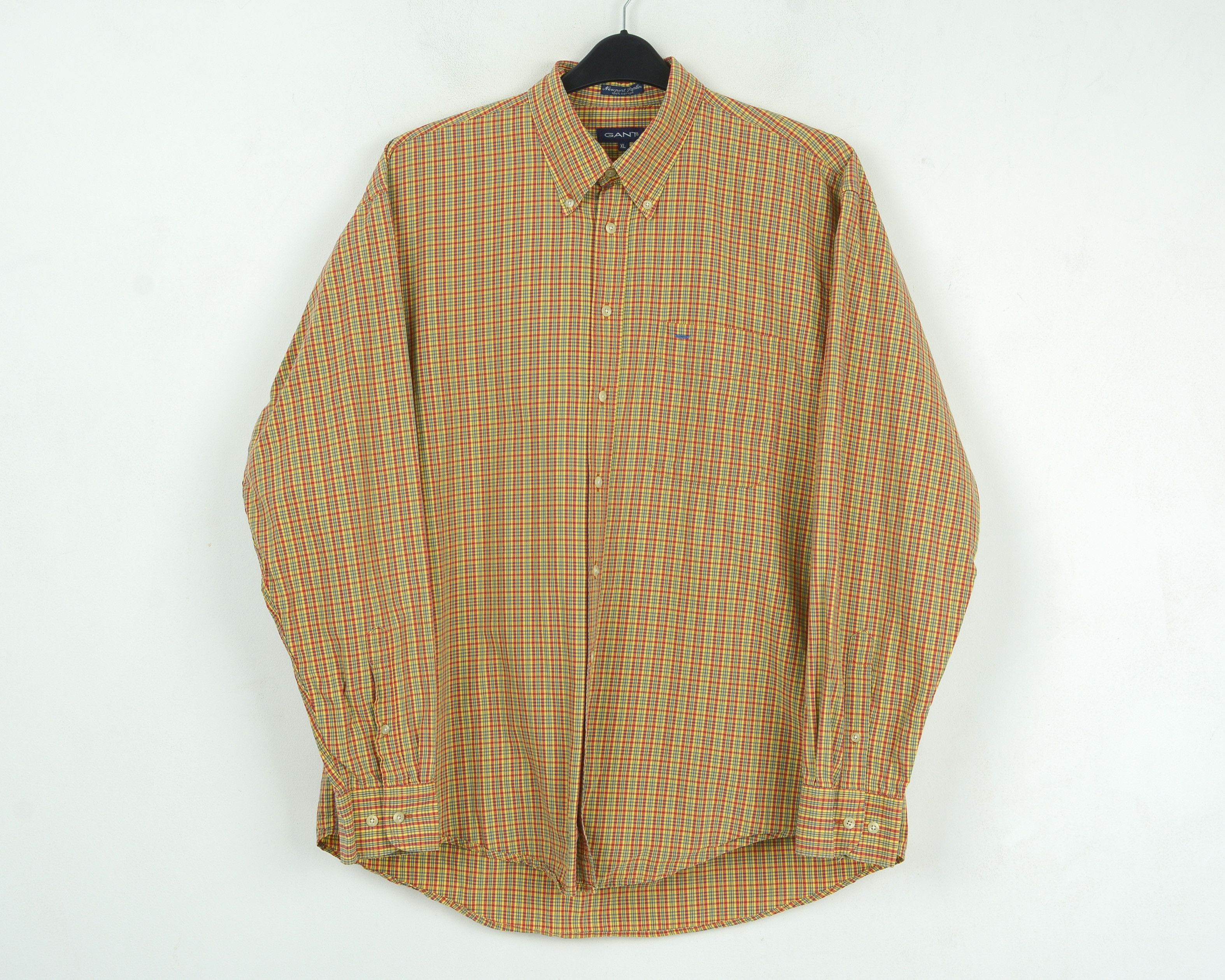 Gant 'Newport Poplin' Casual Long Sleeve Check Plaid Tartan Size US XL / EU 56 / 4 - 1 Thumbnail