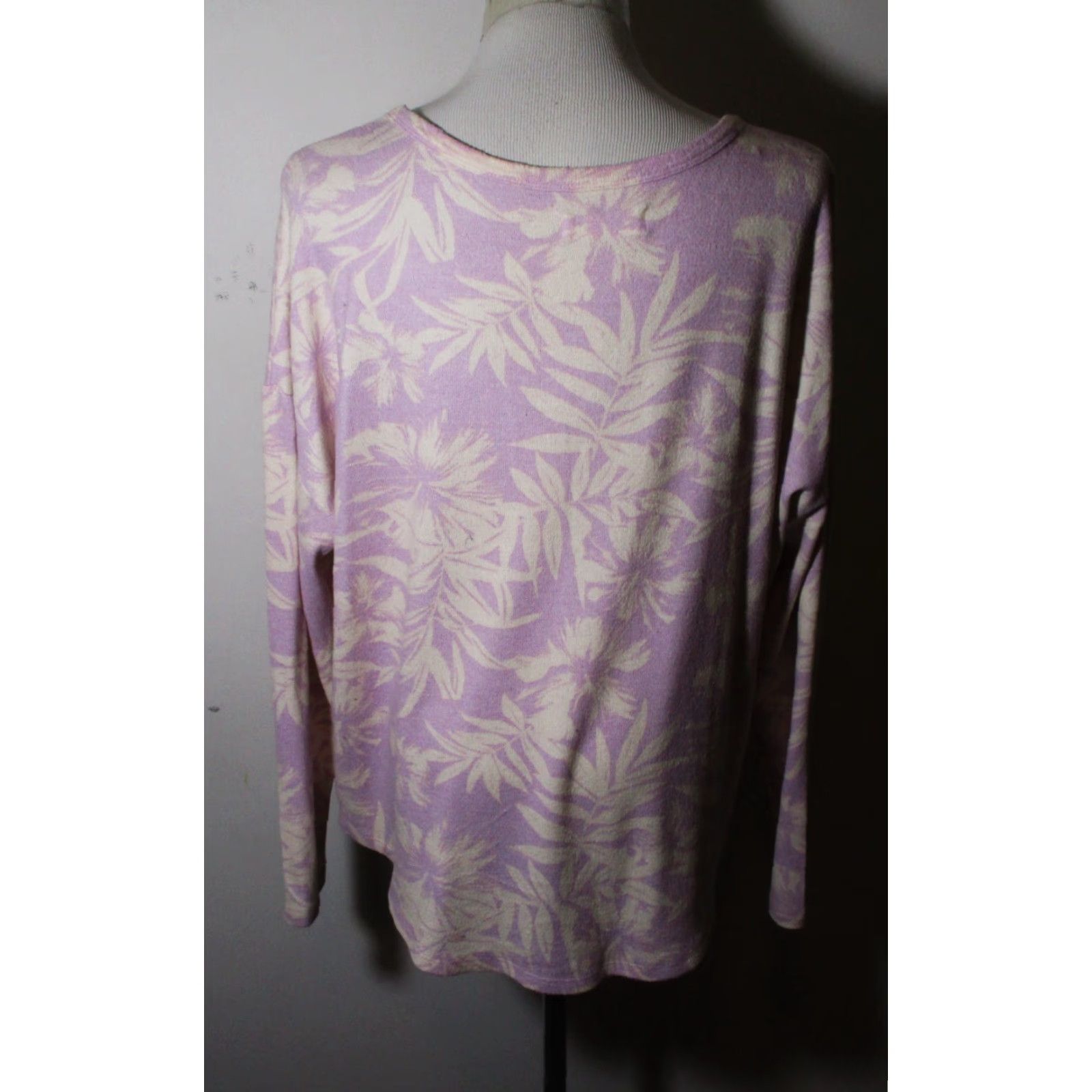 Lucky Brand LUCKY BRAND Lavender Oversized Long Sleeve Top Womens L Shirt Size L / US 10 / IT 46 - 5 Thumbnail