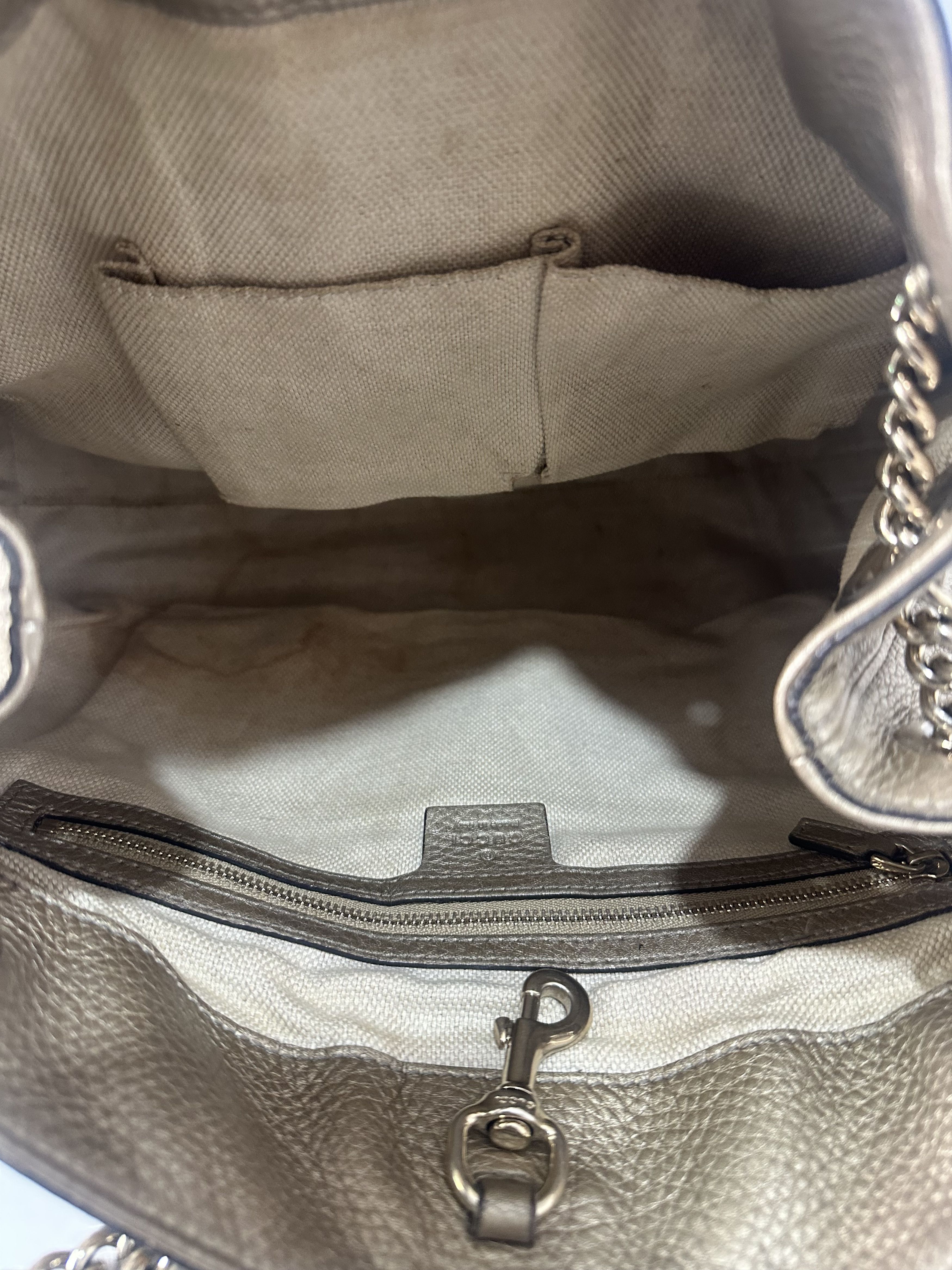 Gucci Gucci Gold Pebbled Leather Medium Soho Tote Size ONE SIZE - 7 Thumbnail