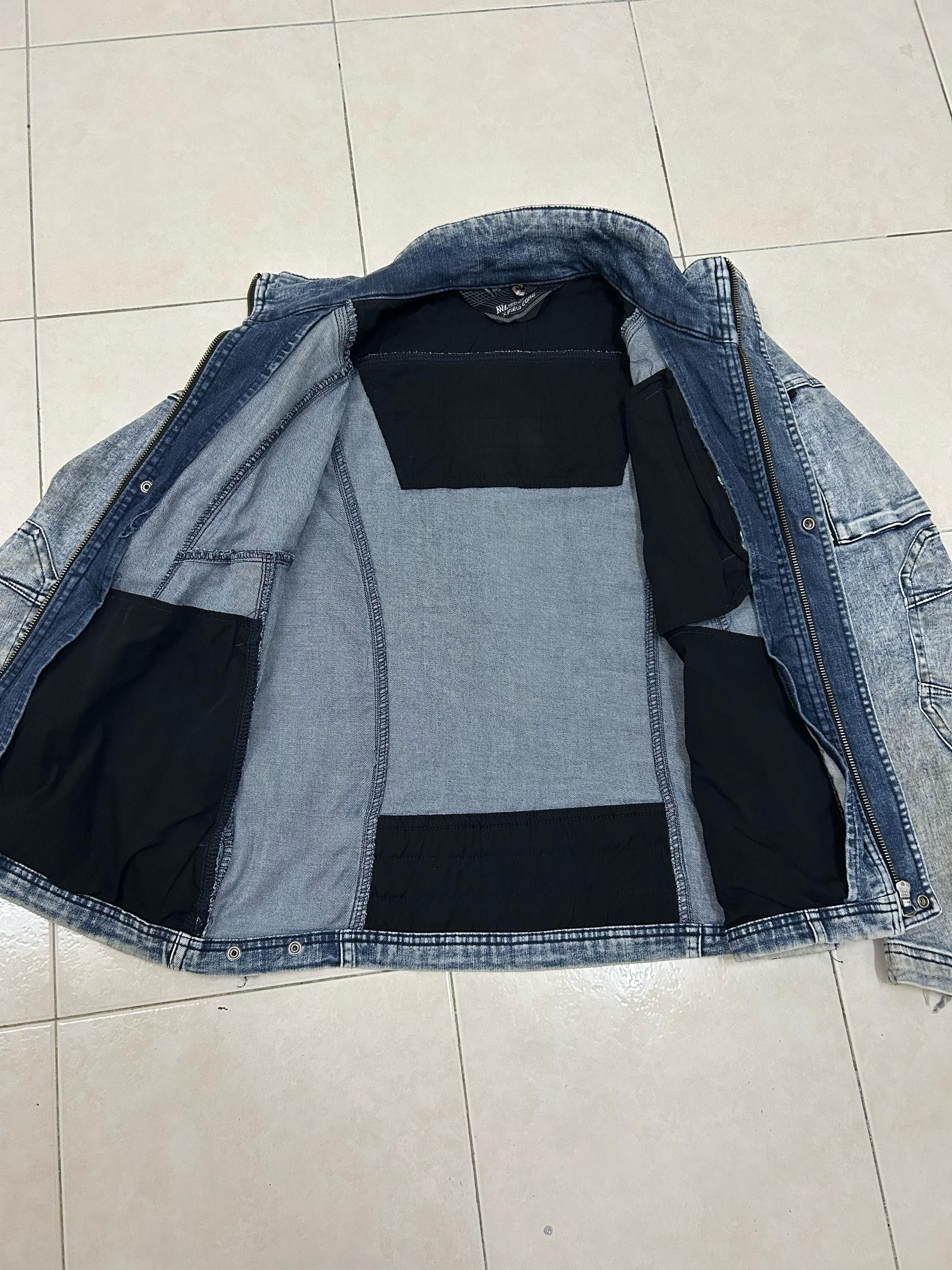 Vintage Rare Fielcore Denim Stretch Jacket Size US M / EU 48-50 / 2 - 12 Thumbnail