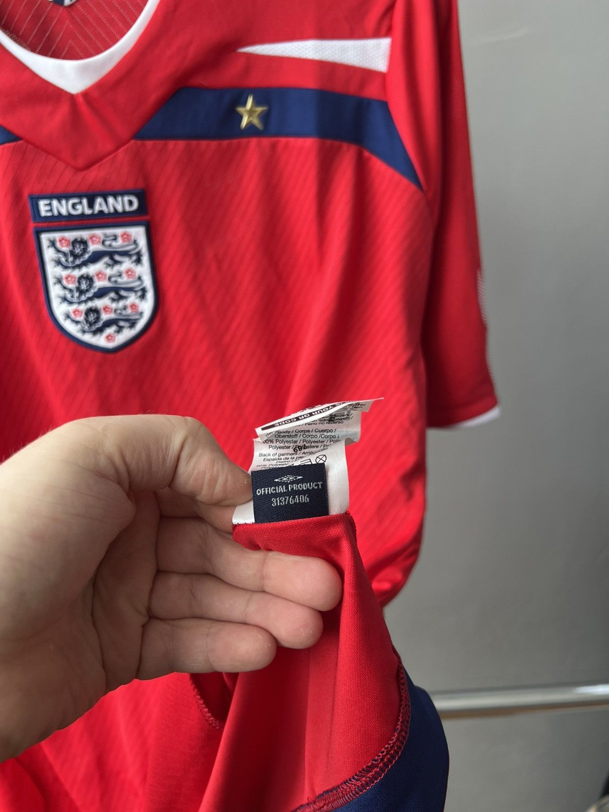 Umbro 2008/10 ENGLAND TEAM AWAY SOCCER JERSEY FOOTBALL SHIRT XL Size US XL / EU 56 / 4 - 11 Thumbnail